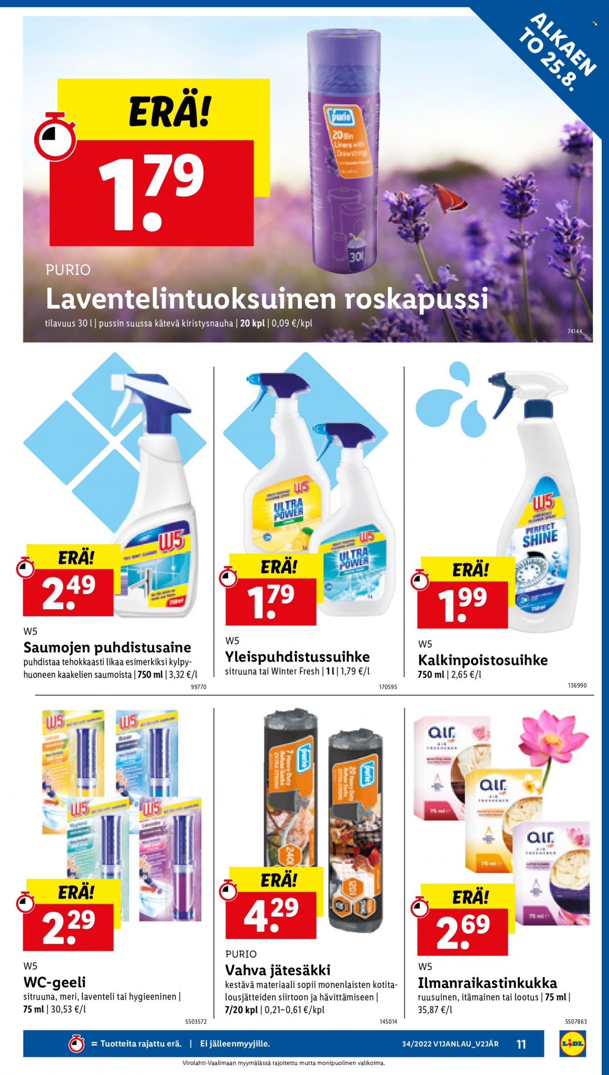Lidl tarjoukset - 25.08.2022 - 31.08.2022. Sivu 11