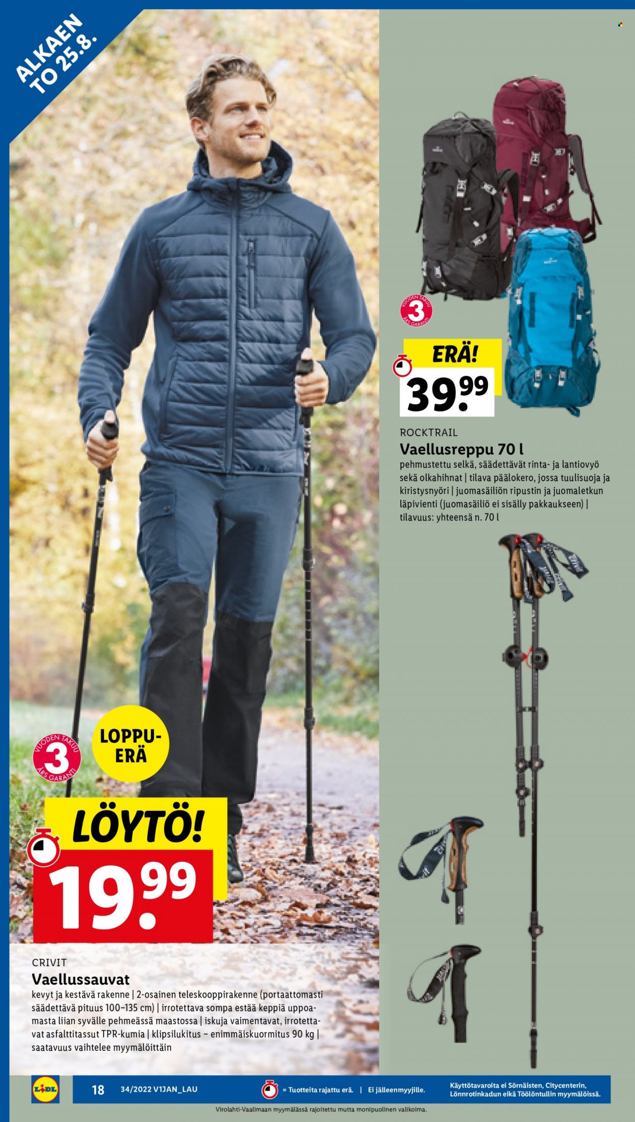 Lidl tarjoukset - 25.08.2022 - 31.08.2022. Sivu 18