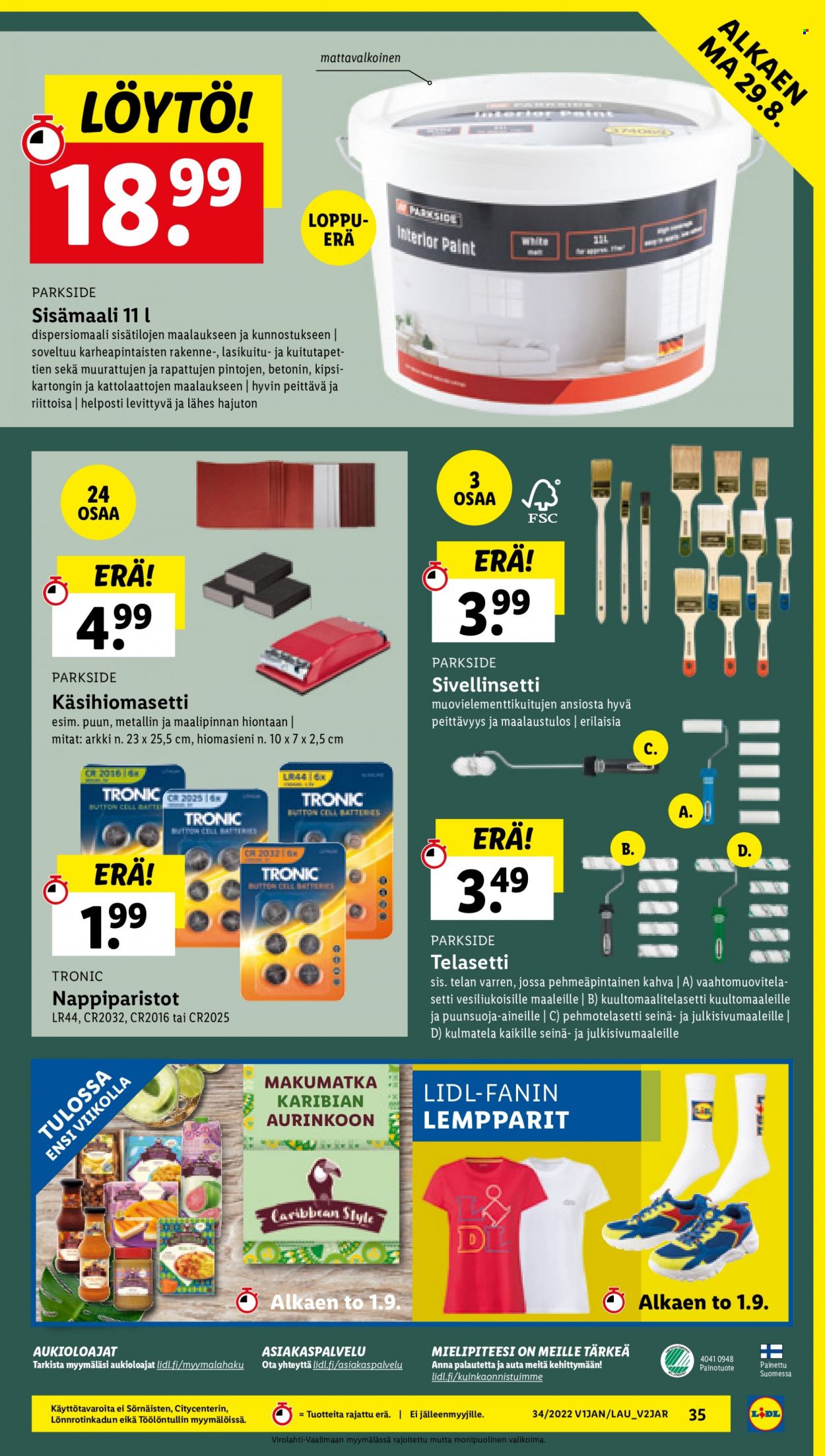 Lidl tarjoukset - 25.08.2022 - 31.08.2022. Sivu 35