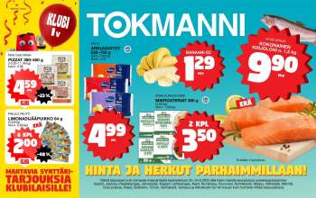 Tokmanni tarjoukset  - 22.08.2022 - 24.08.2022.