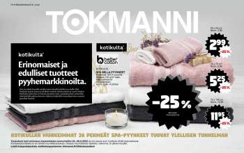 Tokmanni tarjoukset  - 22.08.2022 - 28.08.2022.
