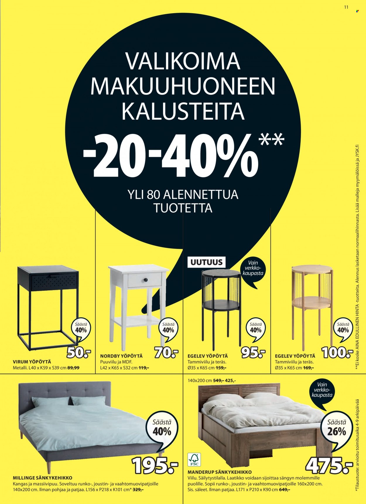 JYSK tarjoukset - 22.08.2022 - 28.08.2022. Sivu 11