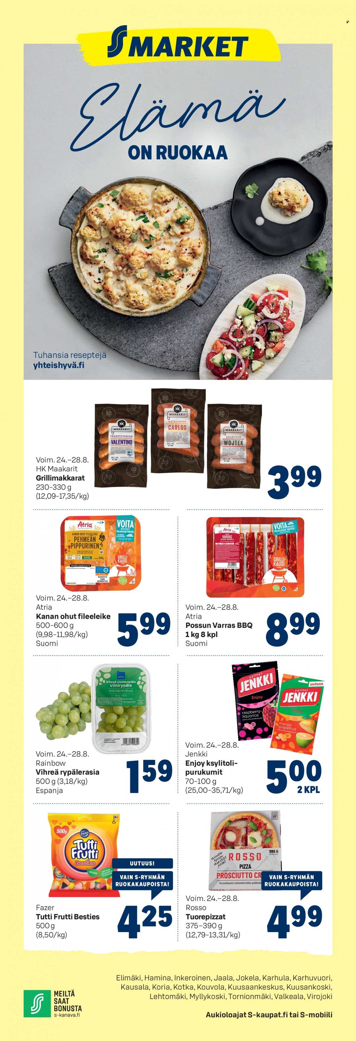 S-market tarjoukset - 24.08.2022 - 28.08.2022. Sivu 1
