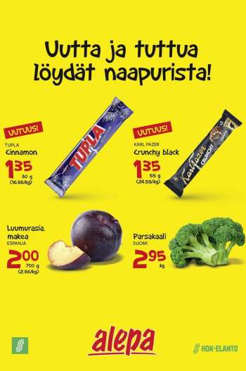 Alepa tarjoukset  - 24.08.2022 - 30.08.2022.
