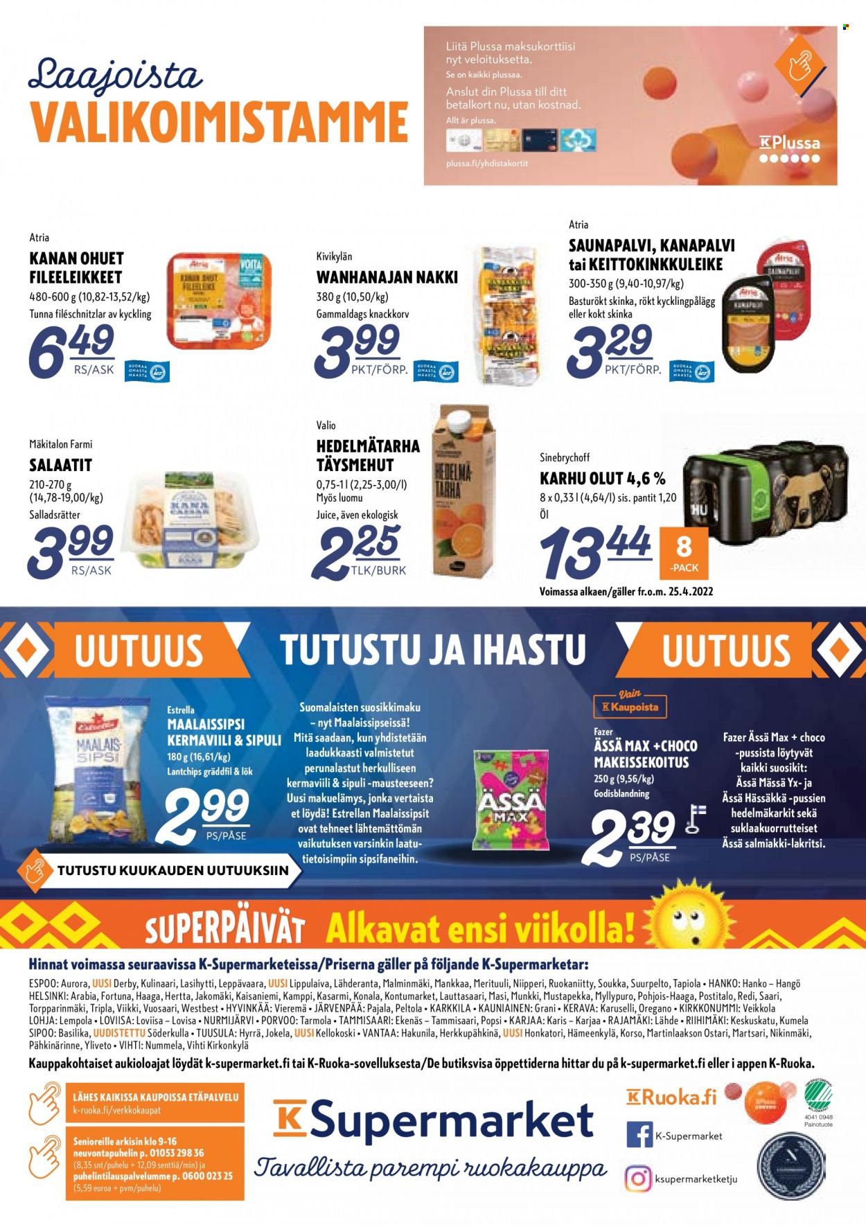 K-Supermarket tarjoukset - 25.08.2022 - 28.08.2022. Sivu 8