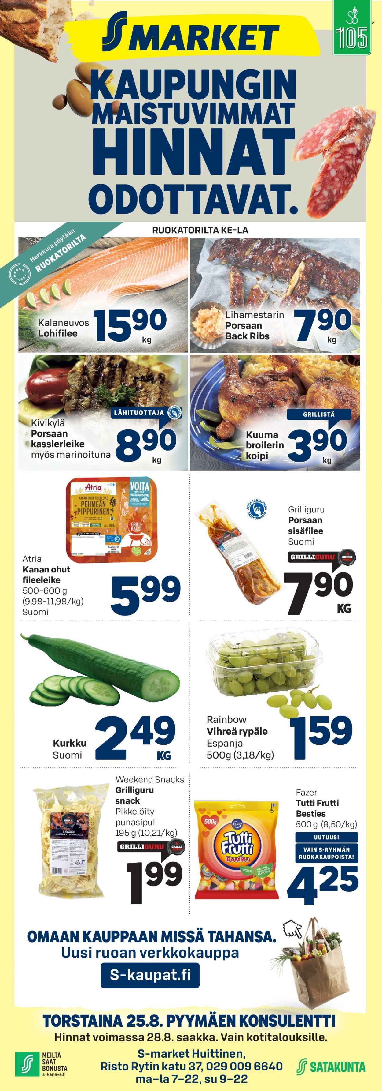 S-market tarjoukset - 25.08.2022 - 28.08.2022. Sivu 1