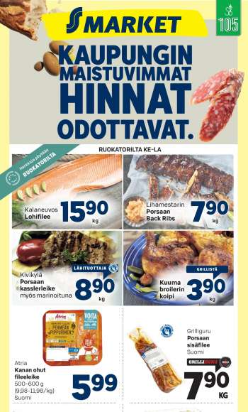 S-market tarjoukset  - 25.08.2022 - 28.08.2022.