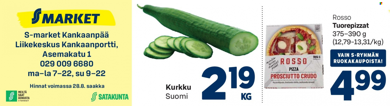 S-market tarjoukset - 25.08.2022 - 28.08.2022. Sivu 1