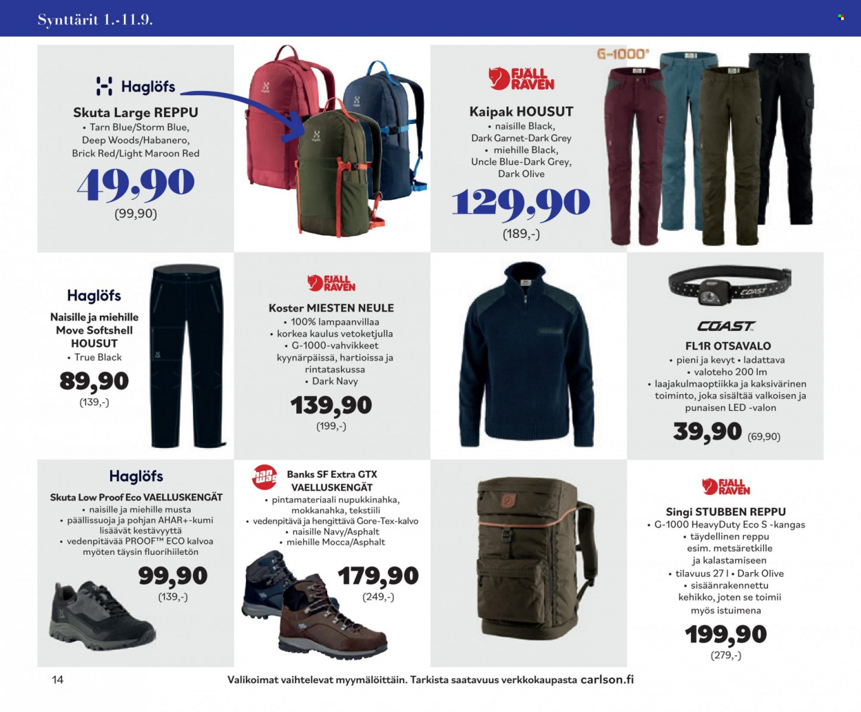 Carlson tarjoukset - 01.09.2022 - 11.09.2022. Sivu 14