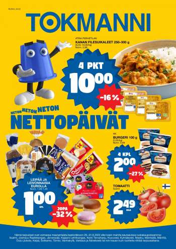 Tokmanni tarjoukset  - 29.08.2022 - 31.08.2022.