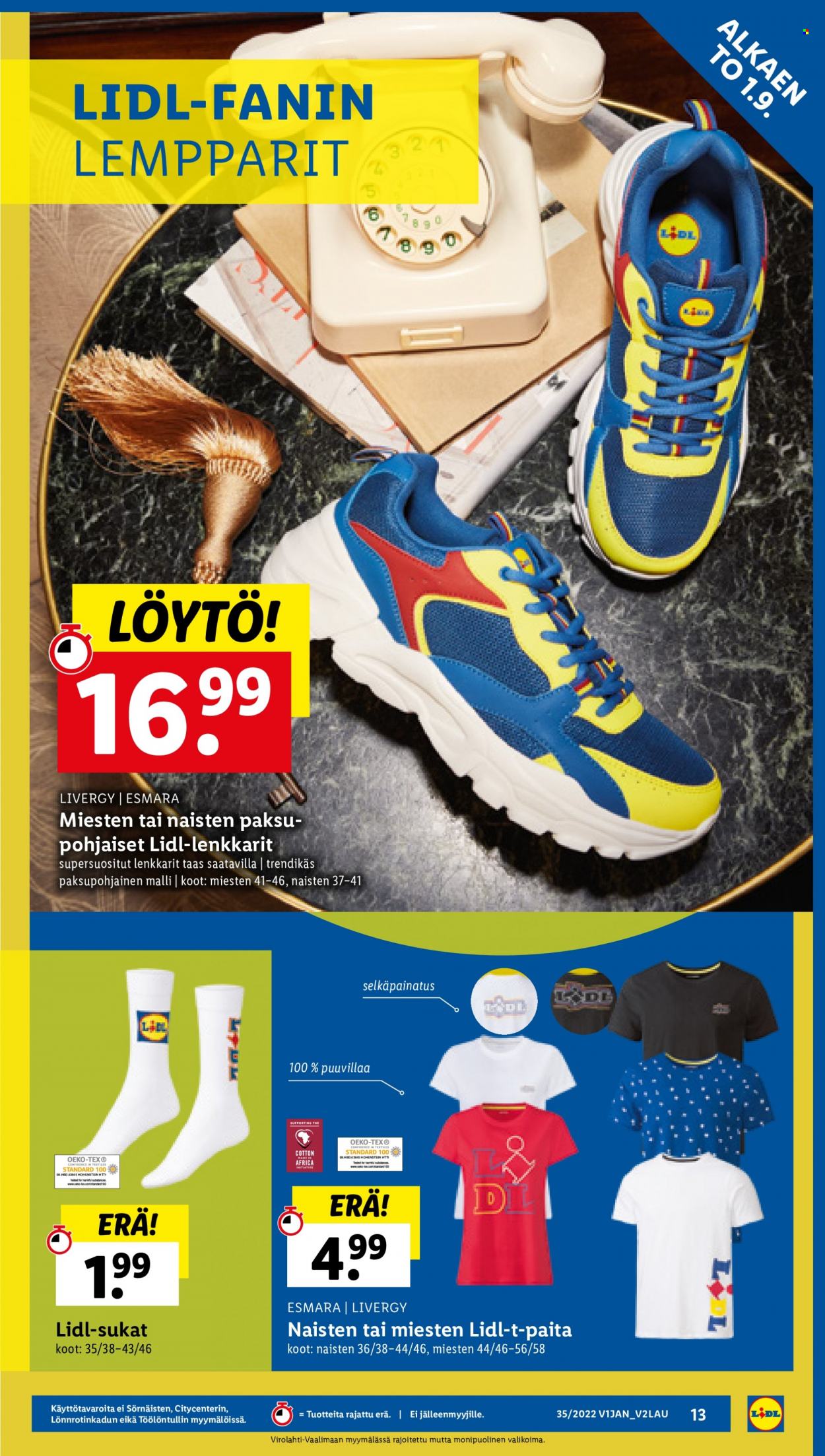 Lidl tarjoukset - 01.09.2022 - 07.09.2022. Sivu 13