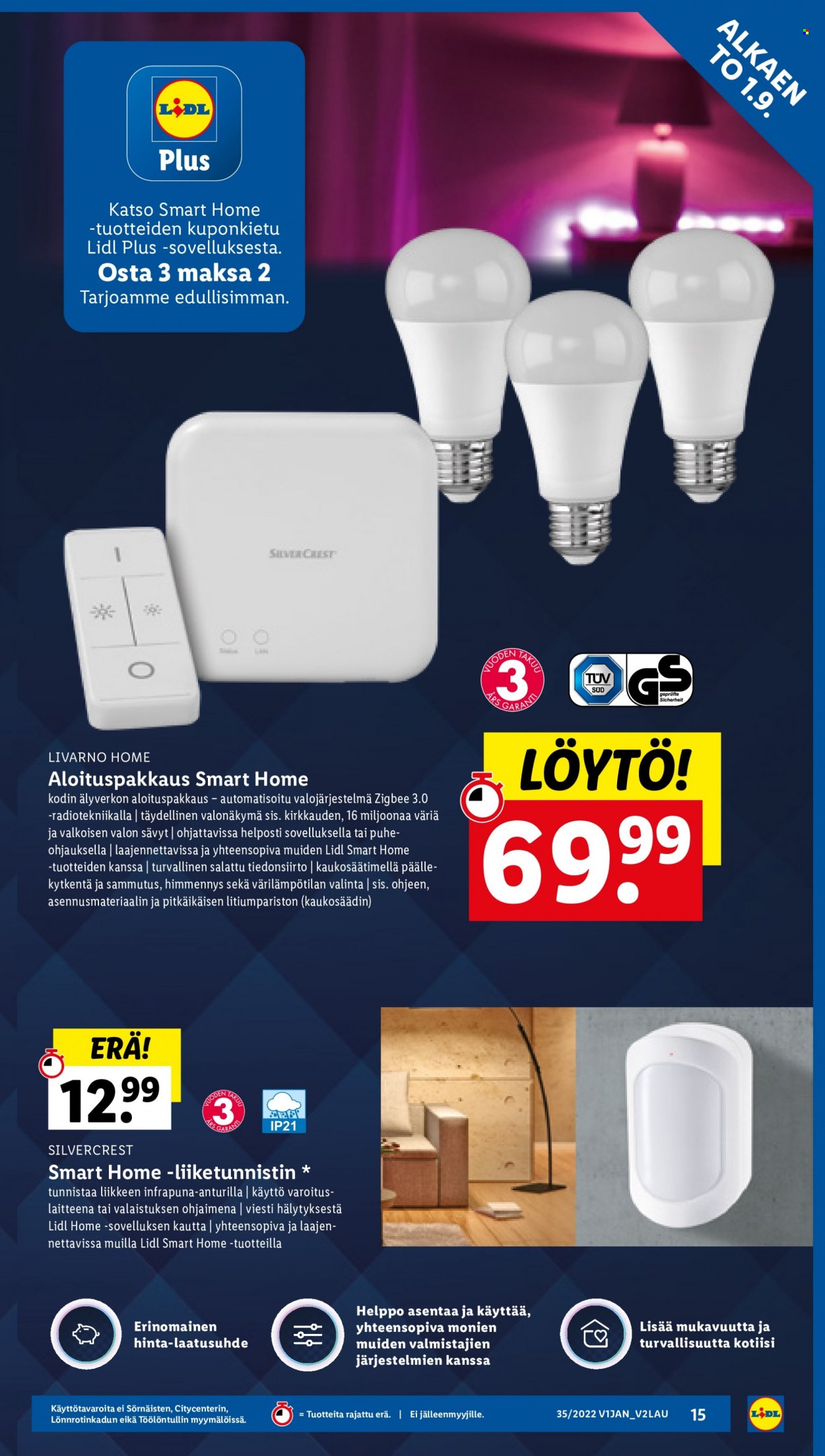 Lidl tarjoukset - 01.09.2022 - 07.09.2022. Sivu 15