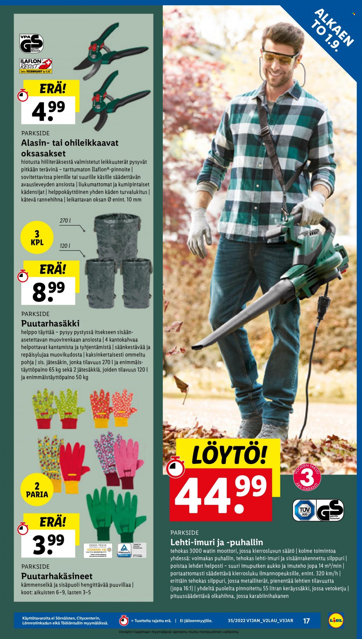 Lidl tarjoukset - 01.09.2022 - 07.09.2022. Sivu 17