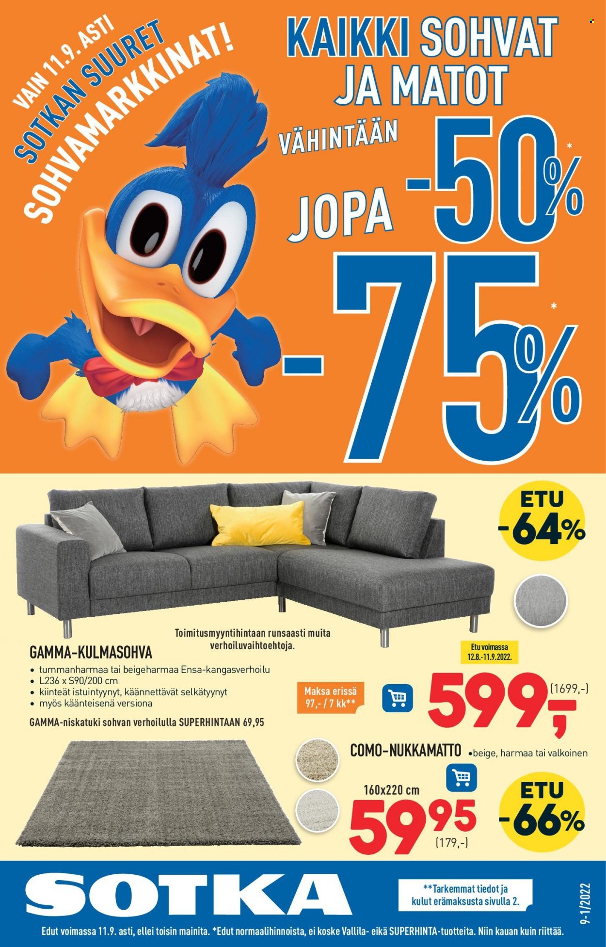 Sotka tarjoukset. Sivu 1