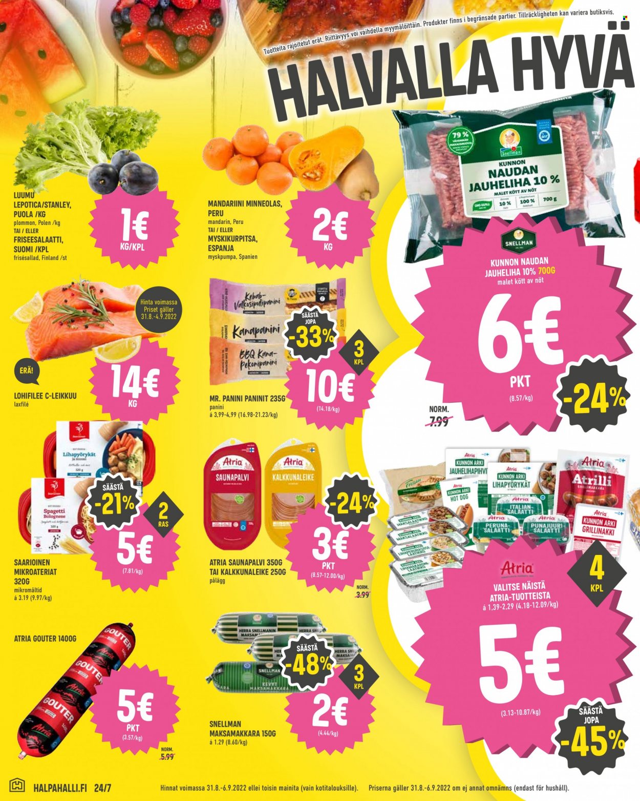 HalpaHalli tarjoukset - 31.08.2022 - 06.09.2022. Sivu 2