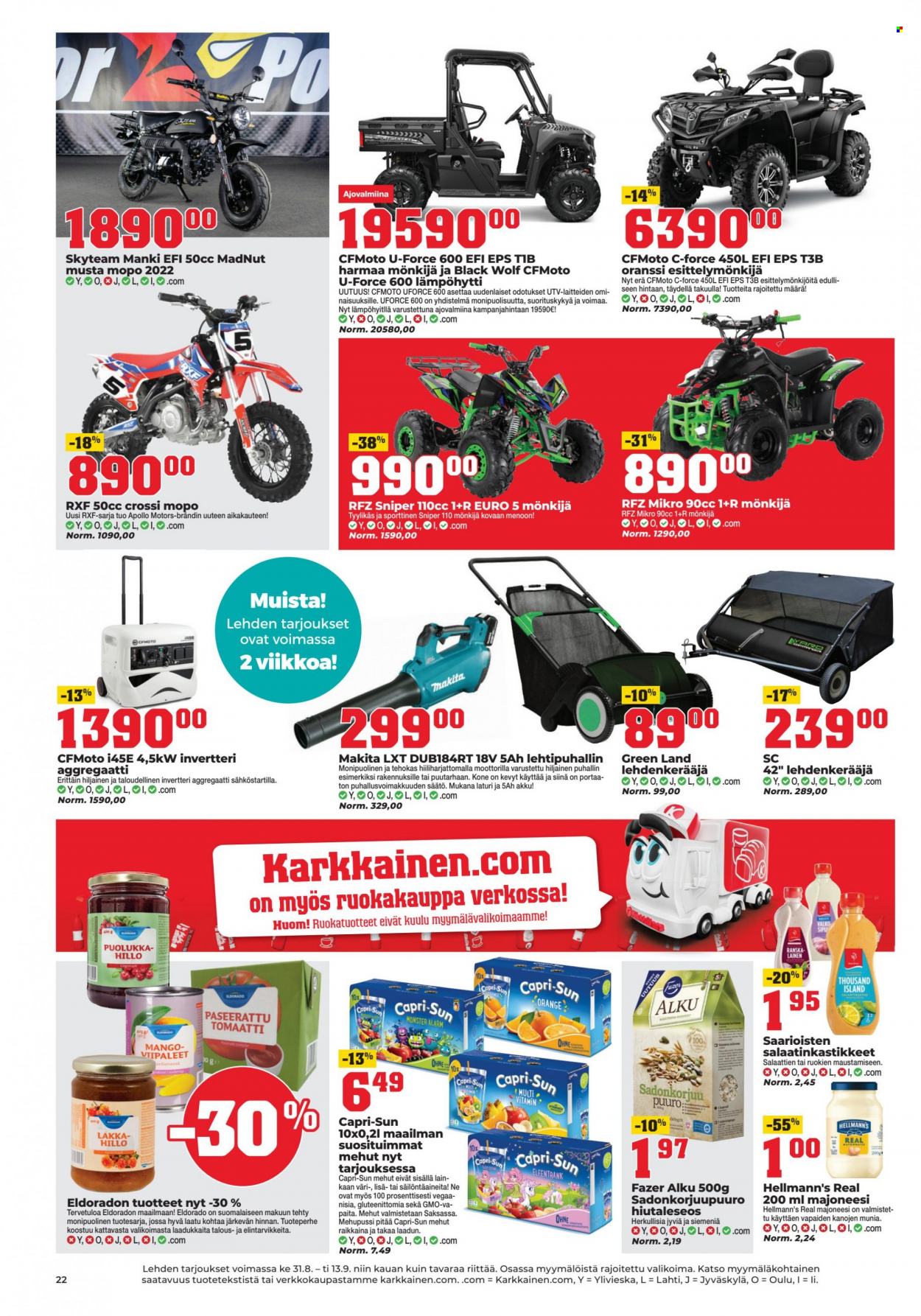 Kärkkäinen tarjoukset - 31.08.2022 - 13.09.2022. Sivu 14