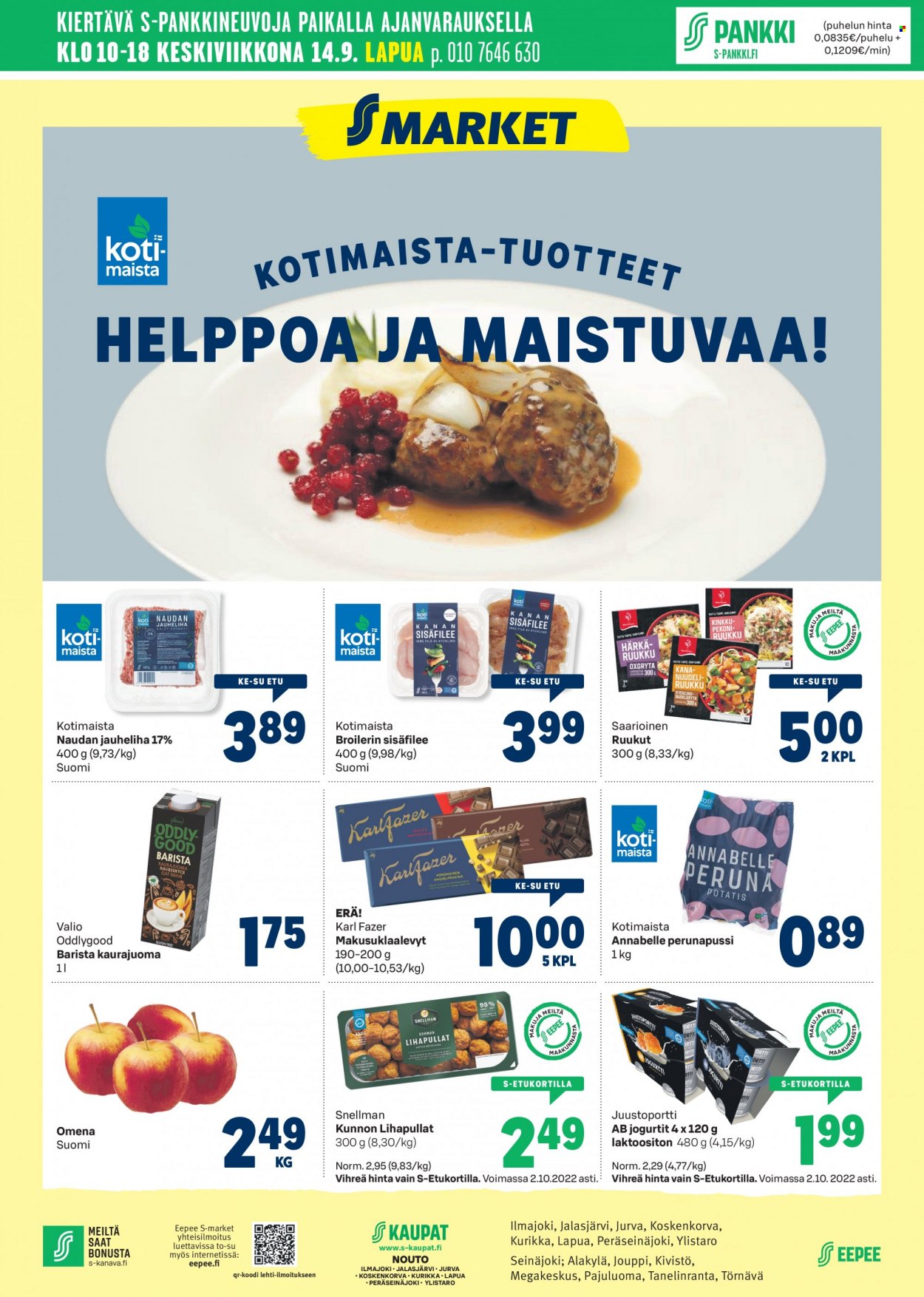 S-market tarjoukset - 31.08.2022 - 04.09.2022. Sivu 1