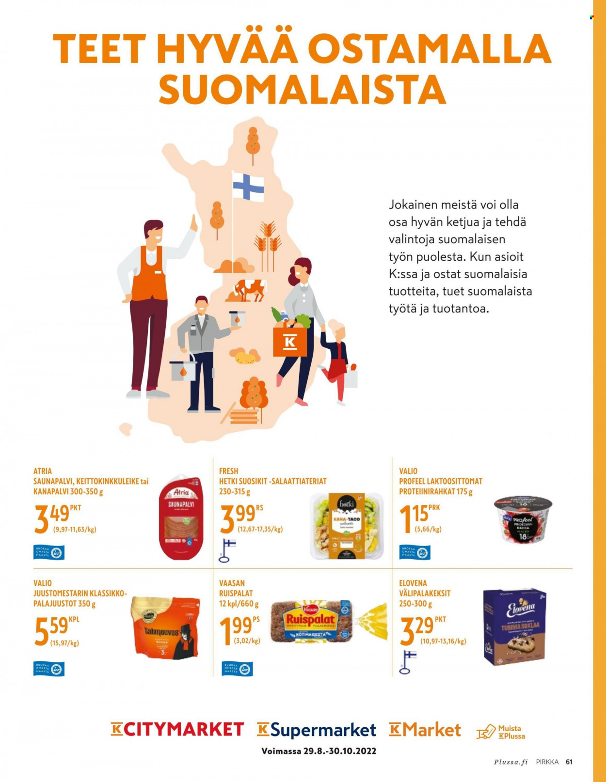 K-market tarjoukset - 31.08.2022 - 04.10.2022. Sivu 61