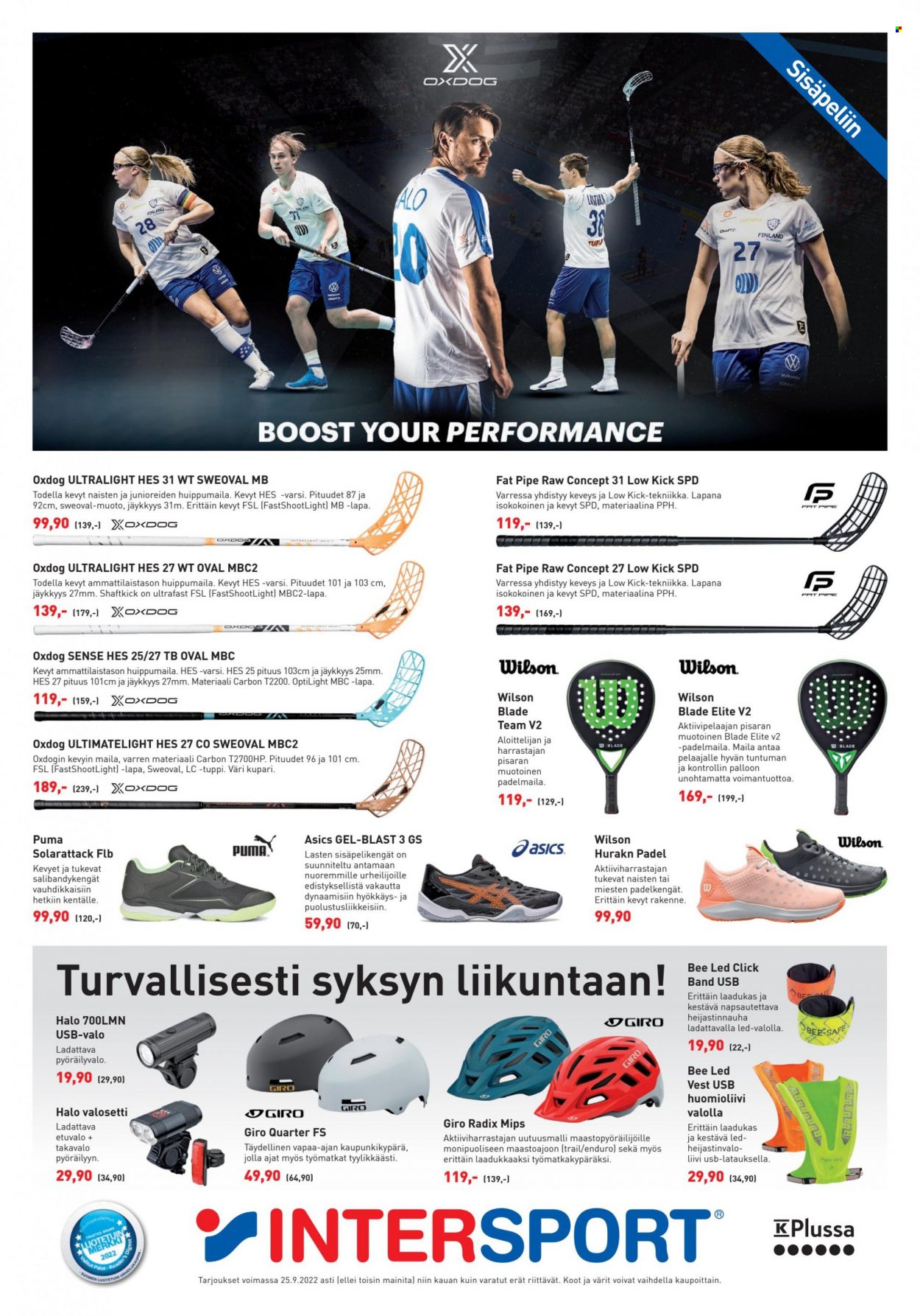 Intersport tarjoukset - 31.08.2022 - 25.09.2022. Sivu 12