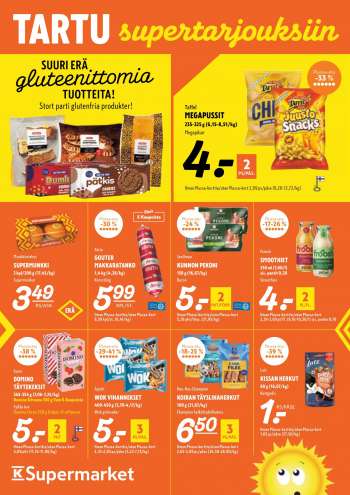 K-Supermarket tarjoukset  - 01.09.2022 - 04.09.2022.
