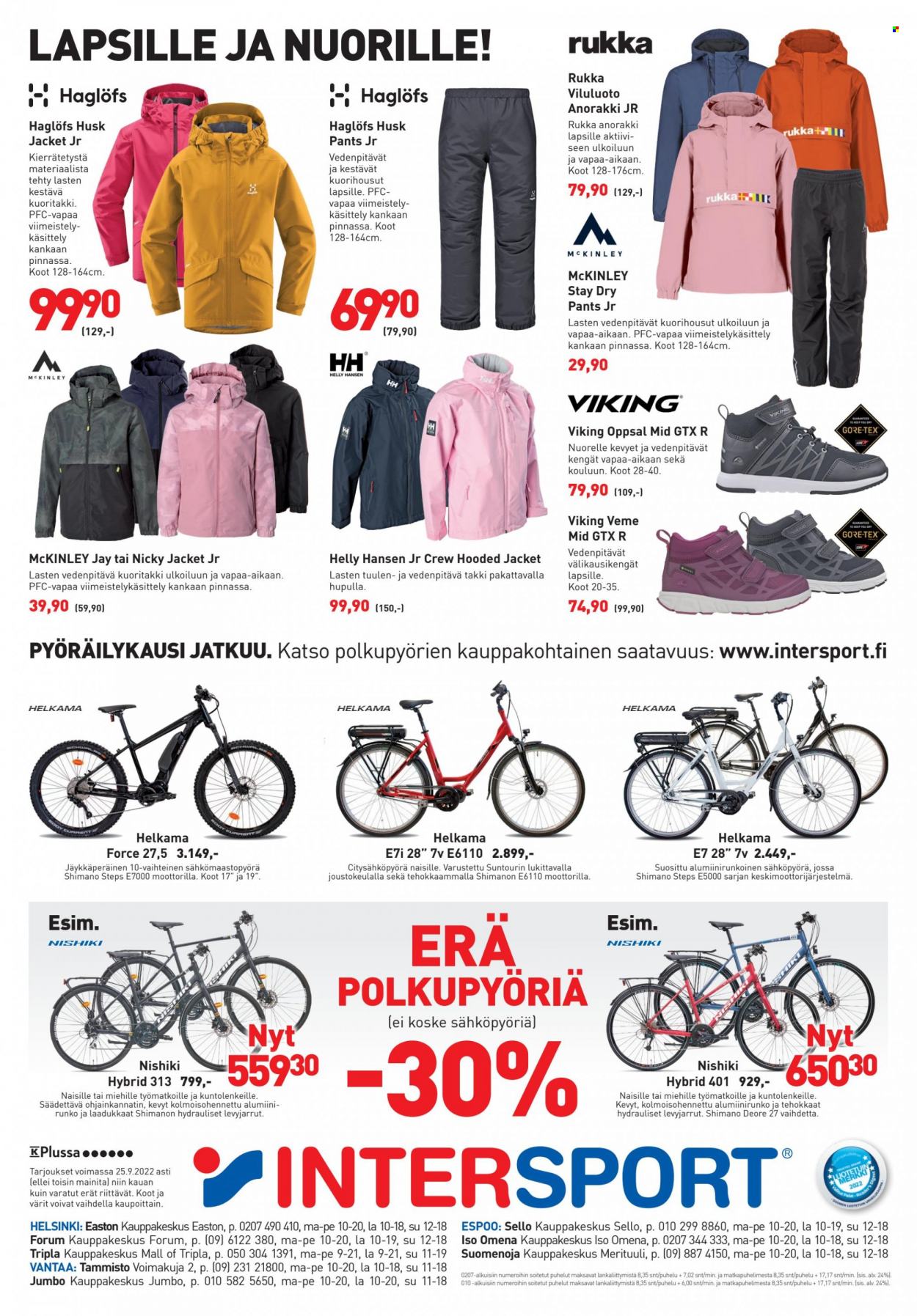 Intersport tarjoukset - 03.09.2022 - 25.09.2022. Sivu 4