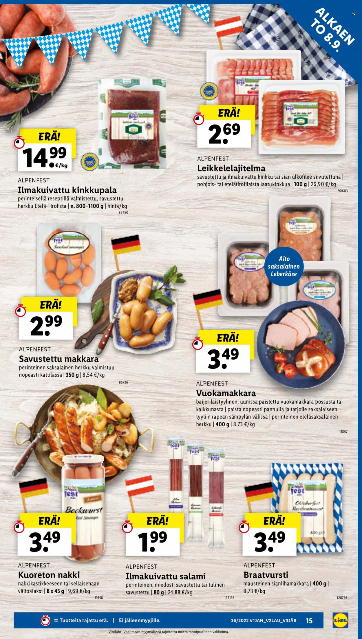 Lidl tarjoukset - 08.09.2022 - 14.09.2022. Sivu 15