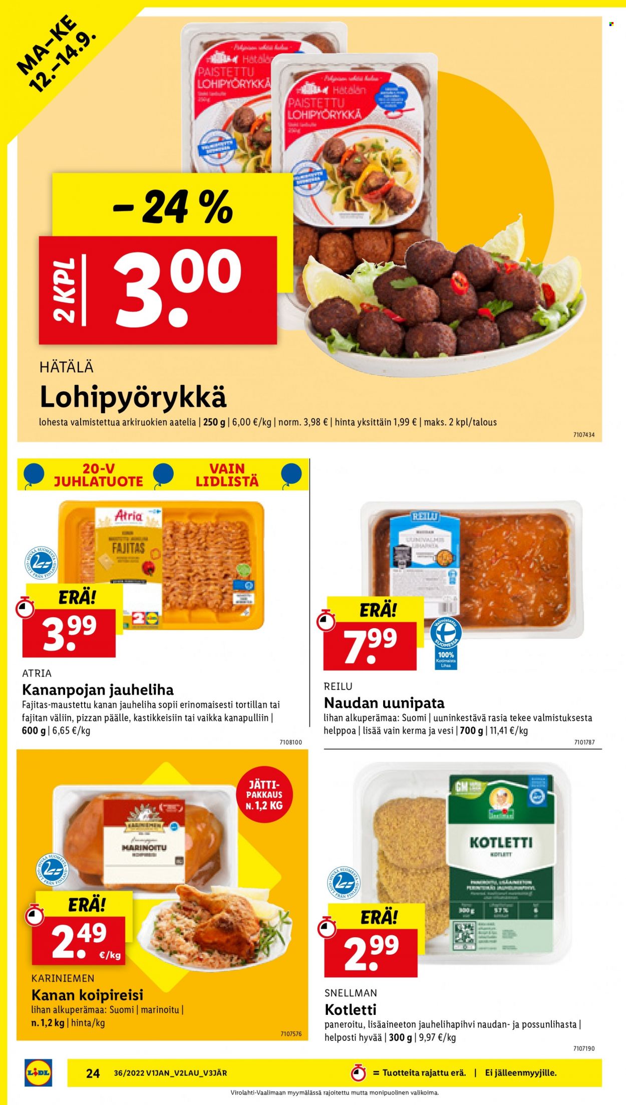 Lidl tarjoukset - 08.09.2022 - 14.09.2022. Sivu 24