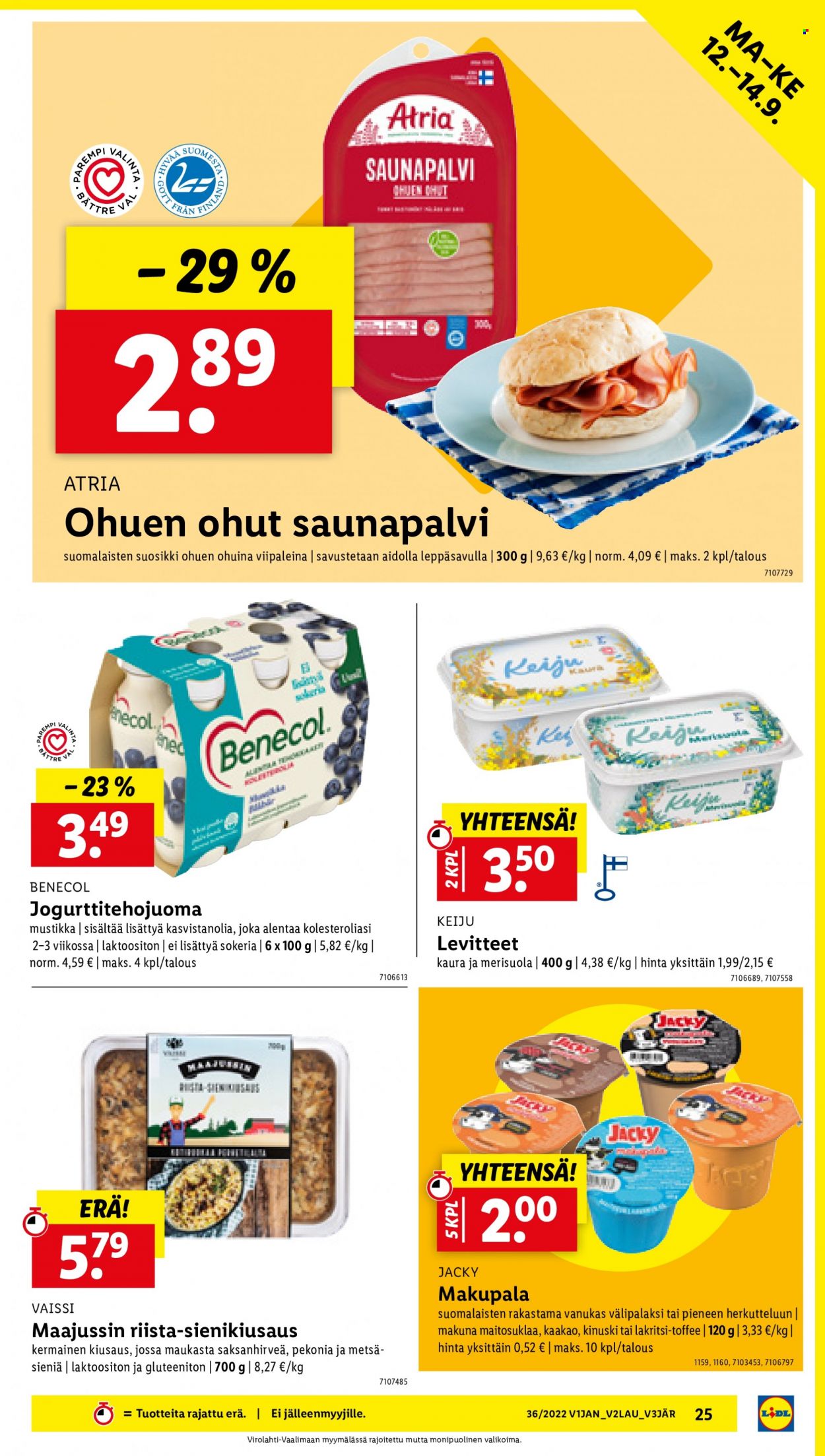 Lidl tarjoukset - 08.09.2022 - 14.09.2022. Sivu 25