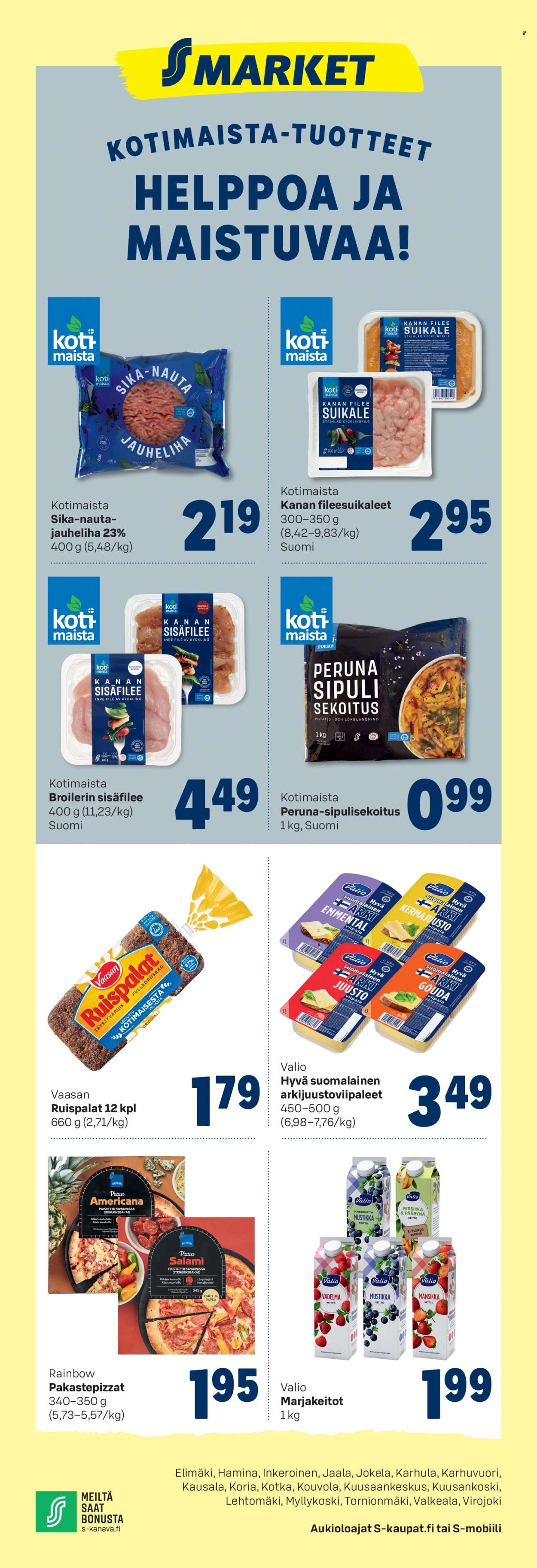 S-market tarjoukset - 07.09.2022 - 11.09.2022. Sivu 1