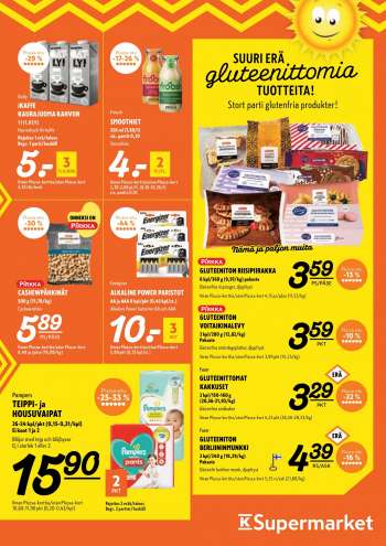 K-Supermarket tarjoukset  - 08.09.2022 - 11.09.2022.