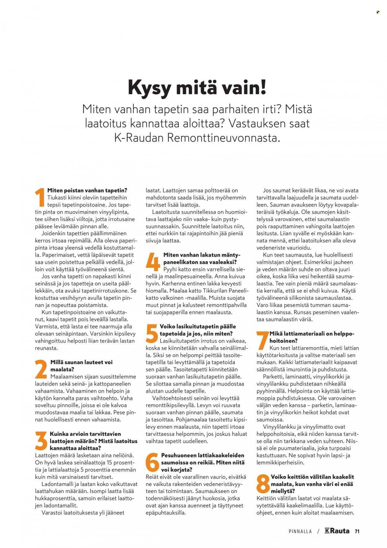 K-Rauta tarjoukset. Sivu 71