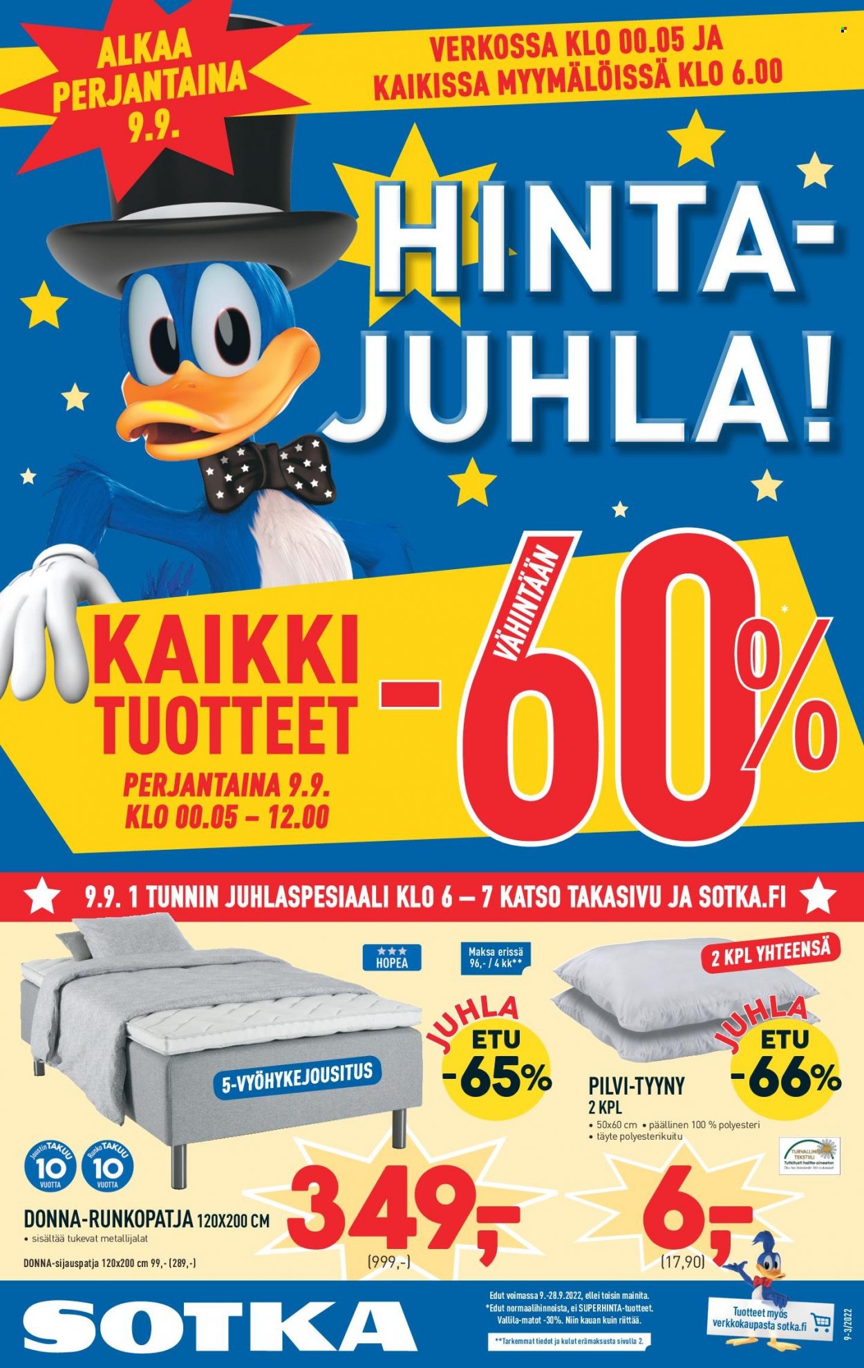 Sotka tarjoukset. Sivu 1