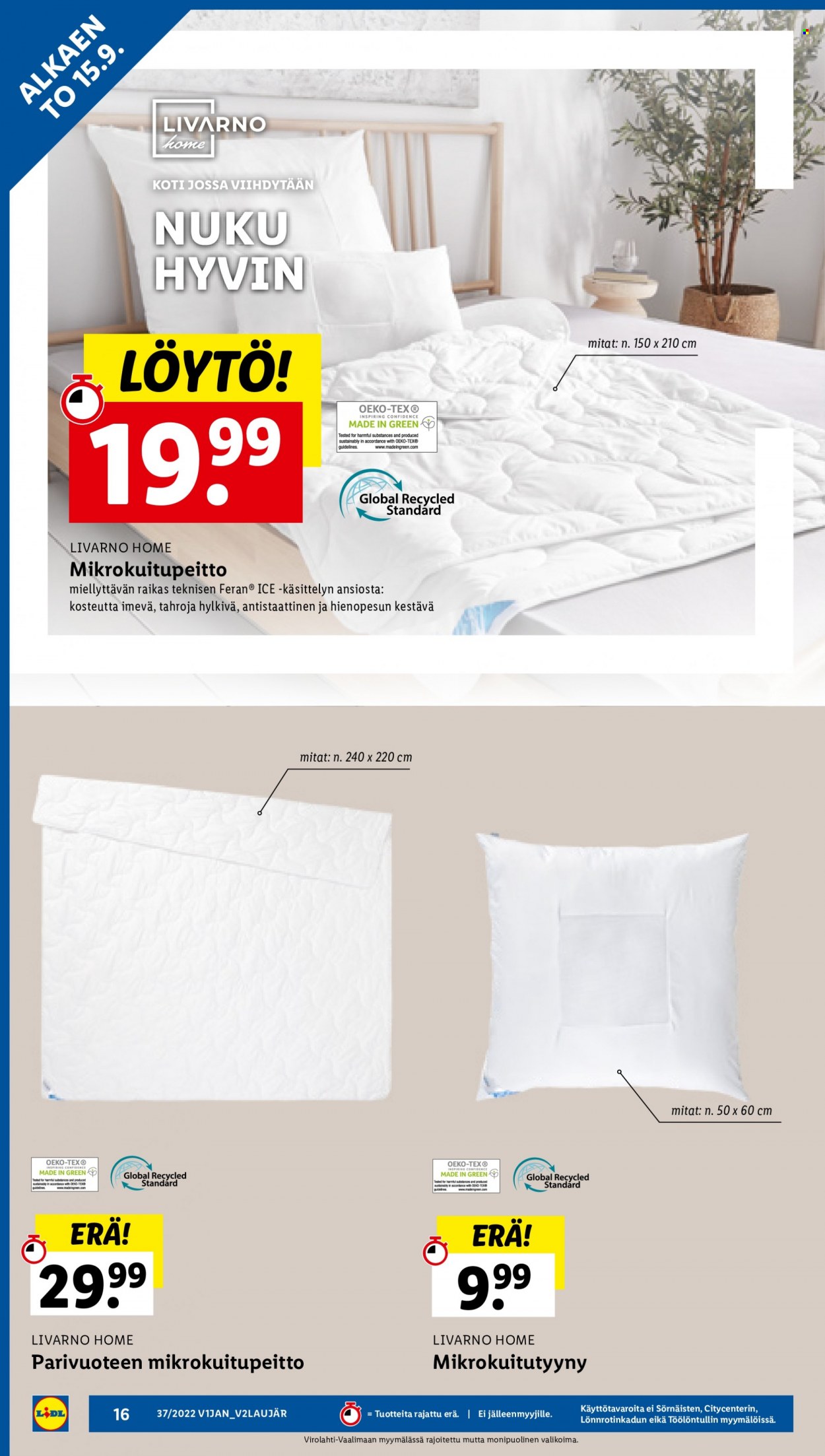 Lidl tarjoukset - 15.09.2022 - 21.09.2022. Sivu 16