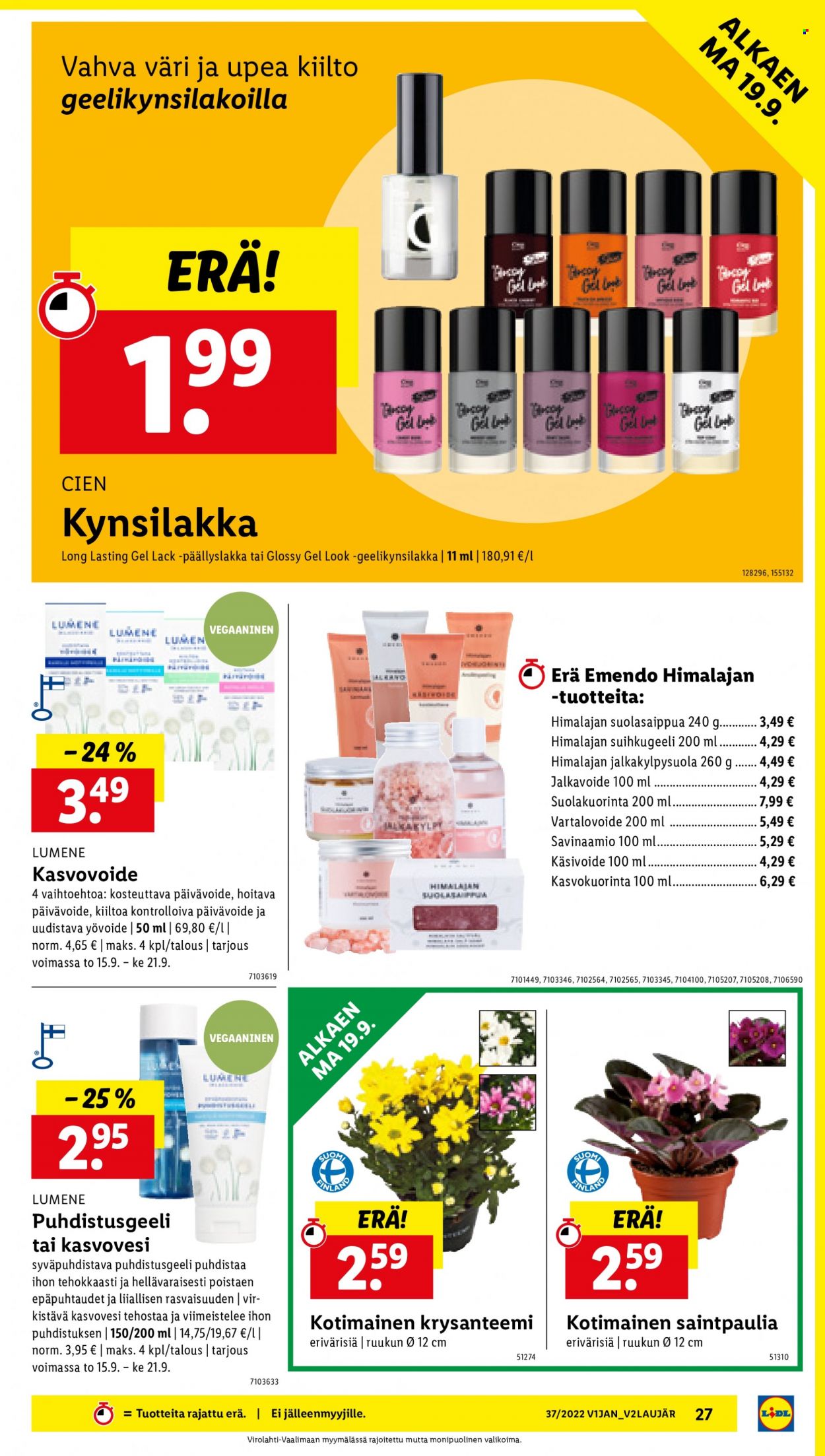 Lidl tarjoukset - 15.09.2022 - 21.09.2022. Sivu 27