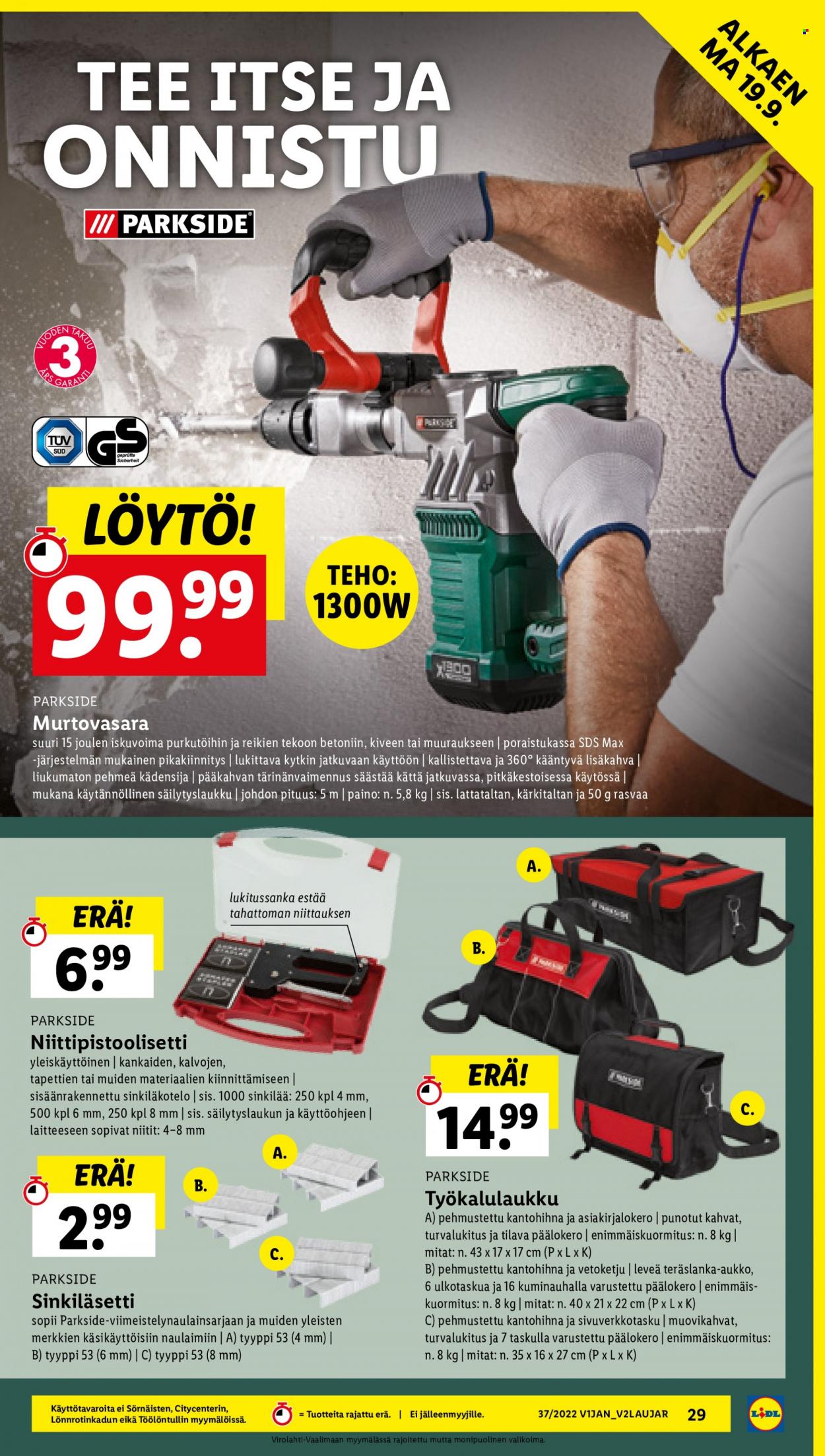 Lidl tarjoukset - 15.09.2022 - 21.09.2022. Sivu 29