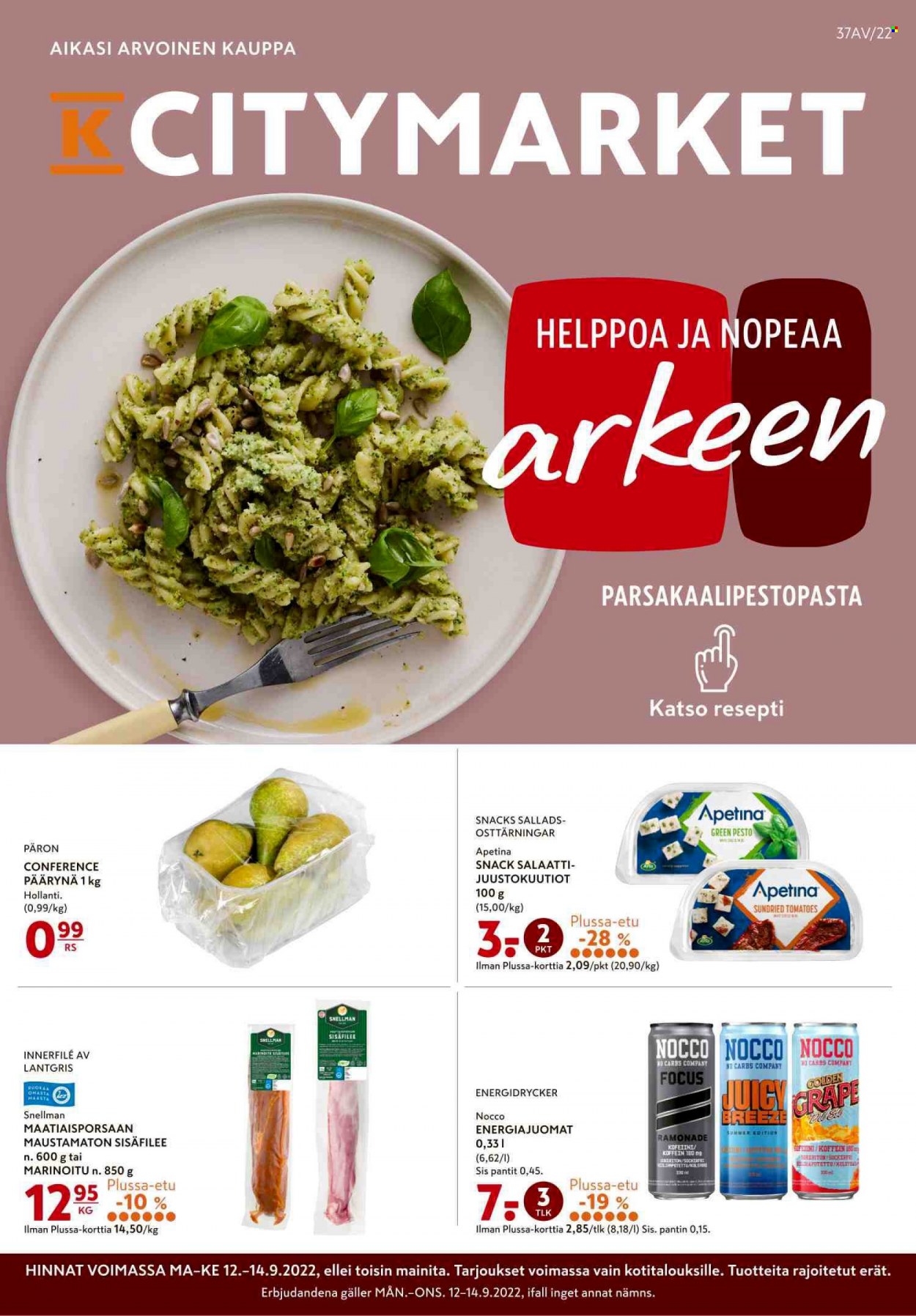 K-citymarket tarjoukset - 12.09.2022 - 18.09.2022. Sivu 1