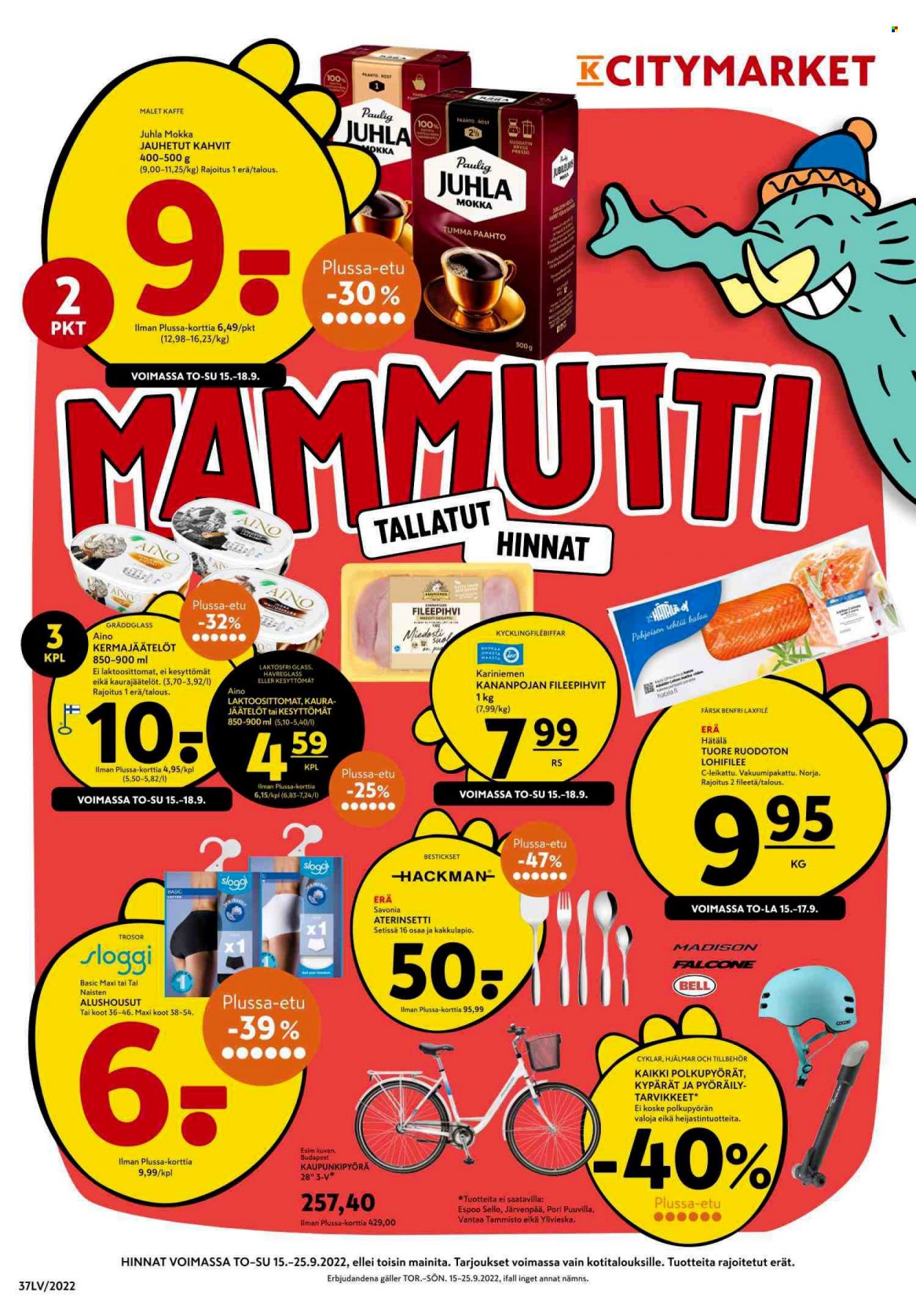 K-citymarket tarjoukset - 15.09.2022 - 25.09.2022. Sivu 1