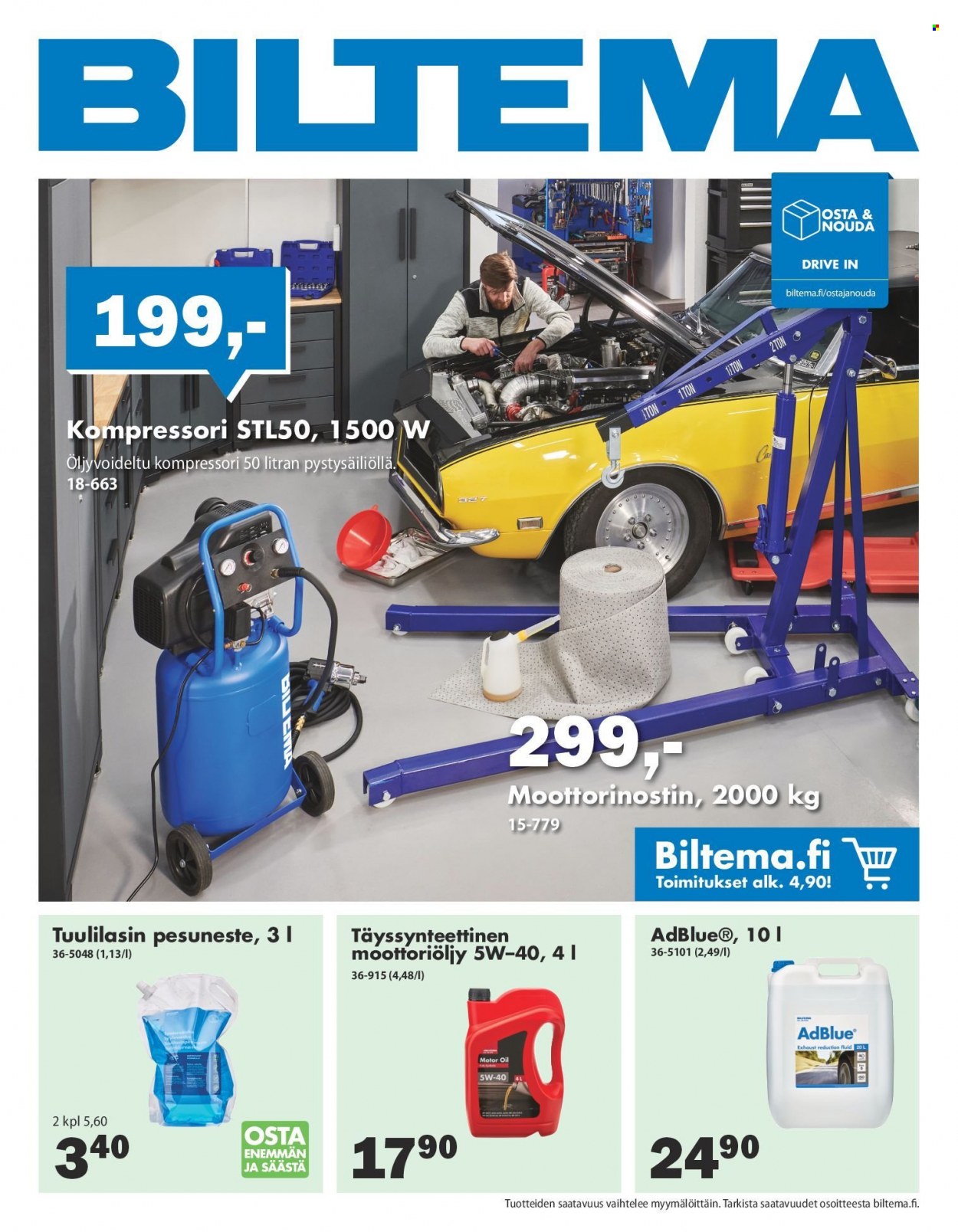 Biltema tarjoukset. Sivu 1