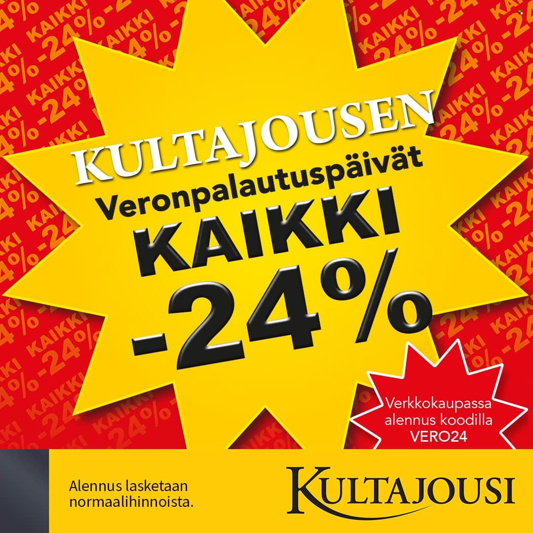 Kultajousi tarjoukset. Sivu 1