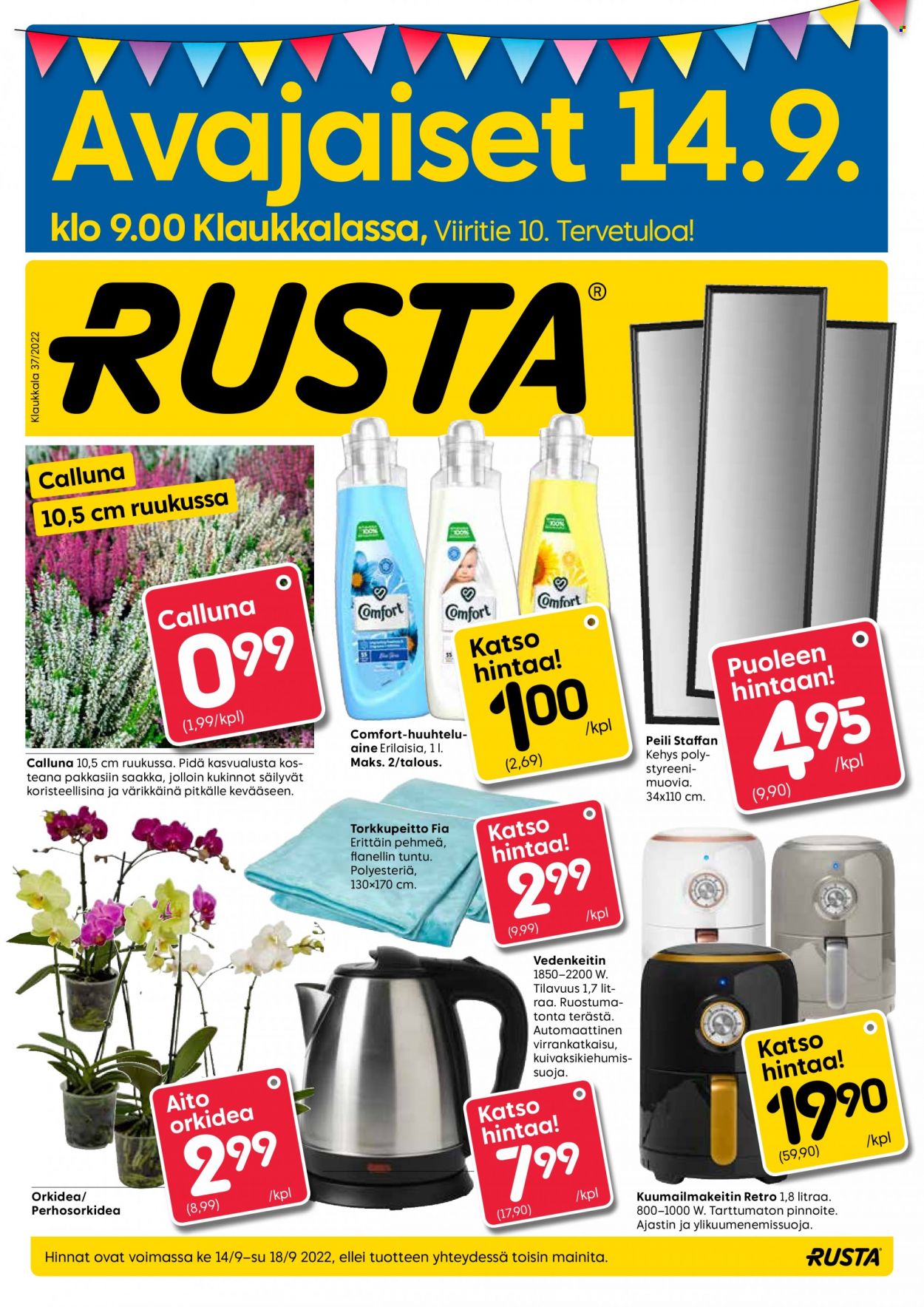 Rusta tarjoukset - 14.09.2022 - 18.09.2022. Sivu 1