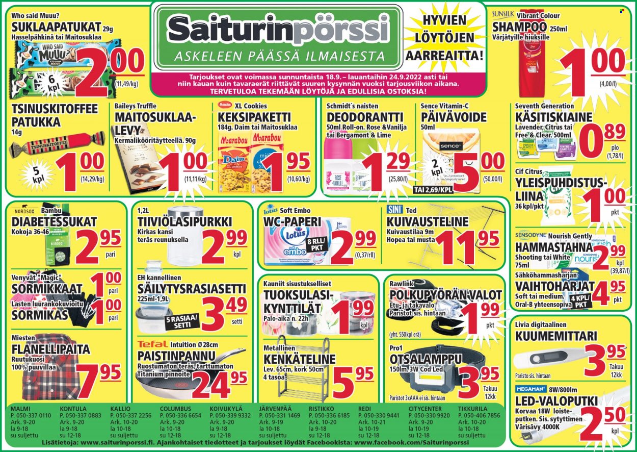 Saiturinpörssi tarjoukset - 18.09.2022 - 24.09.2022. Sivu 1