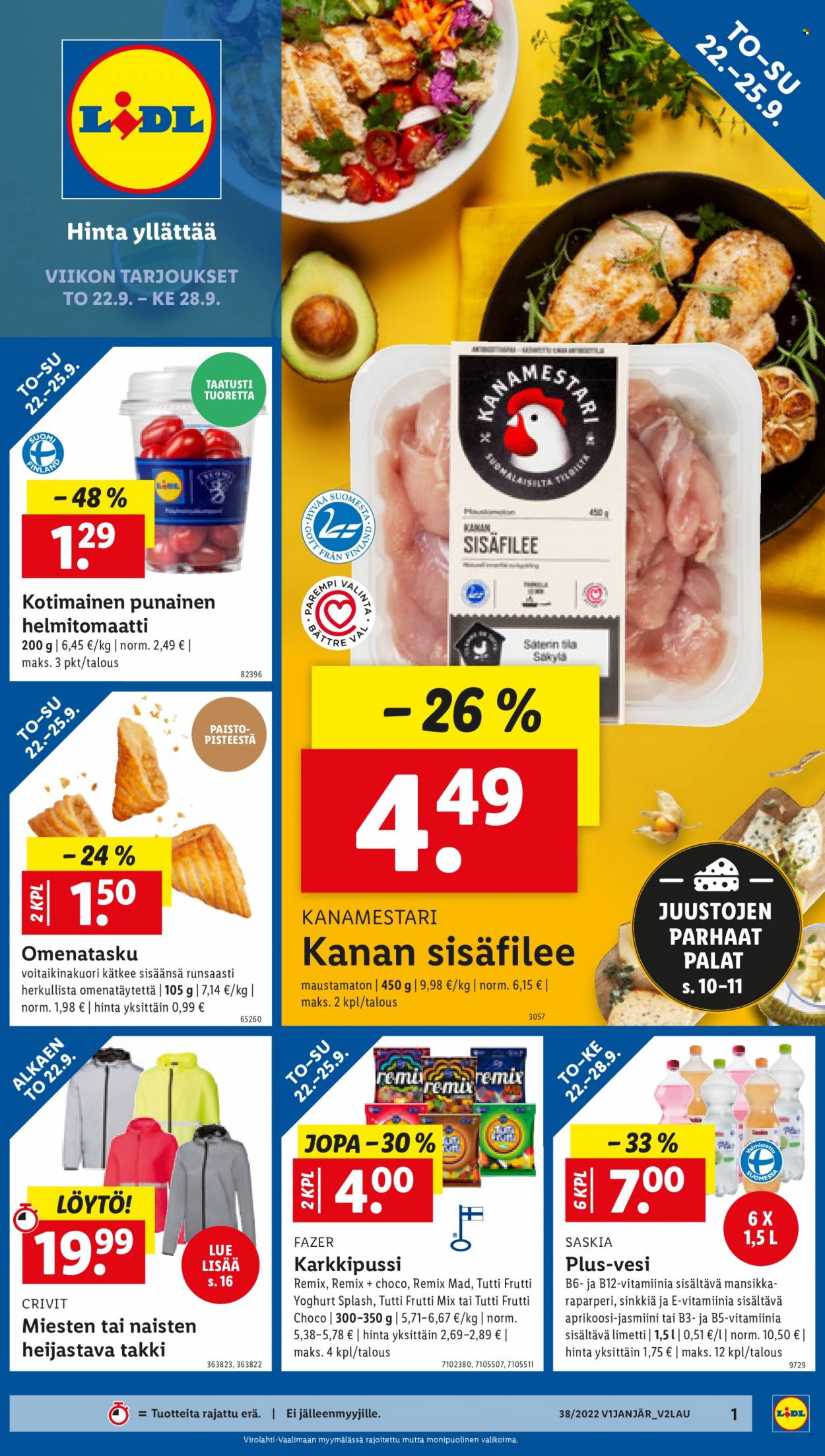 Lidl tarjoukset - 22.09.2022 - 28.09.2022. Sivu 1