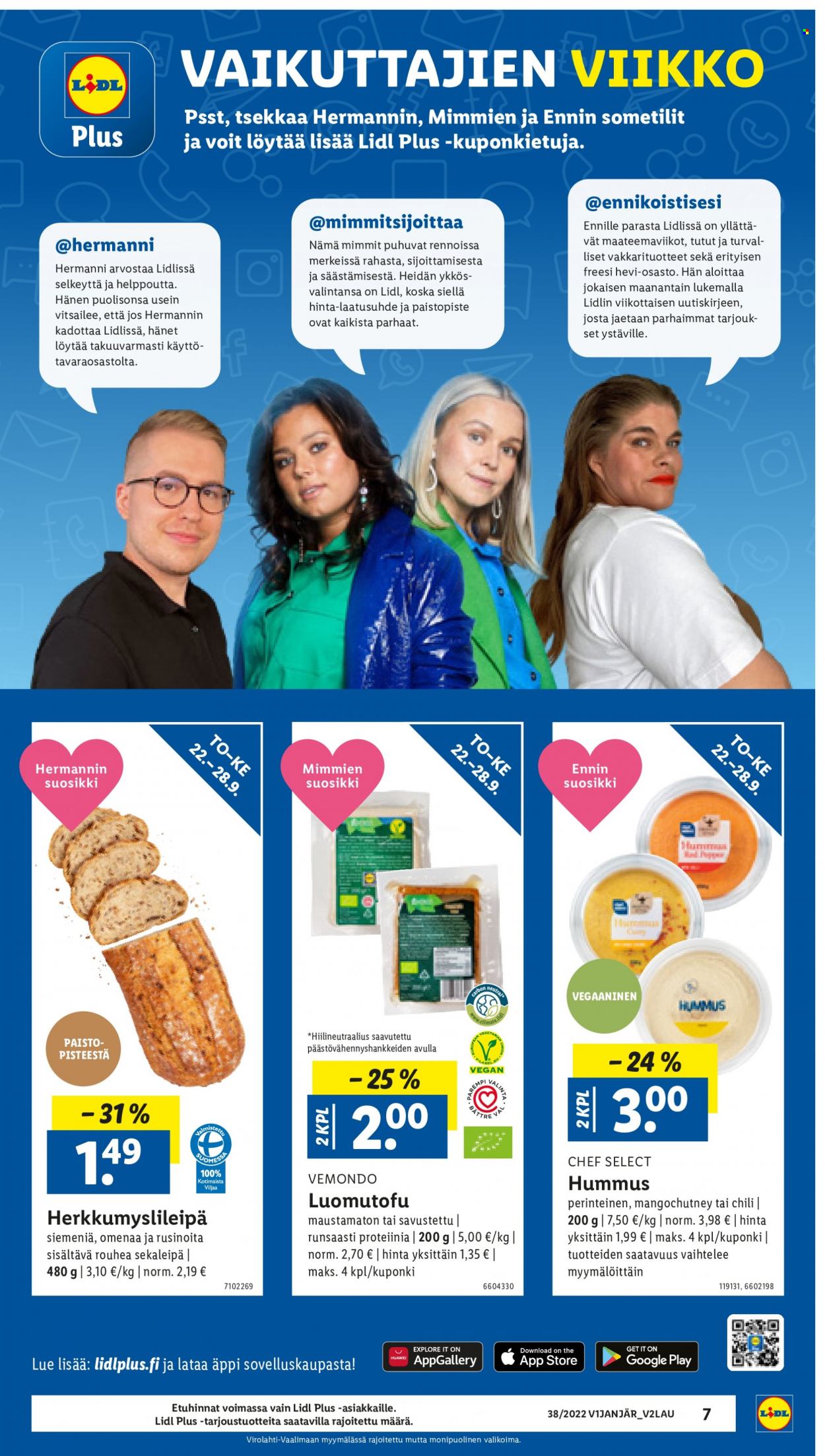 Lidl tarjoukset - 22.09.2022 - 28.09.2022. Sivu 7