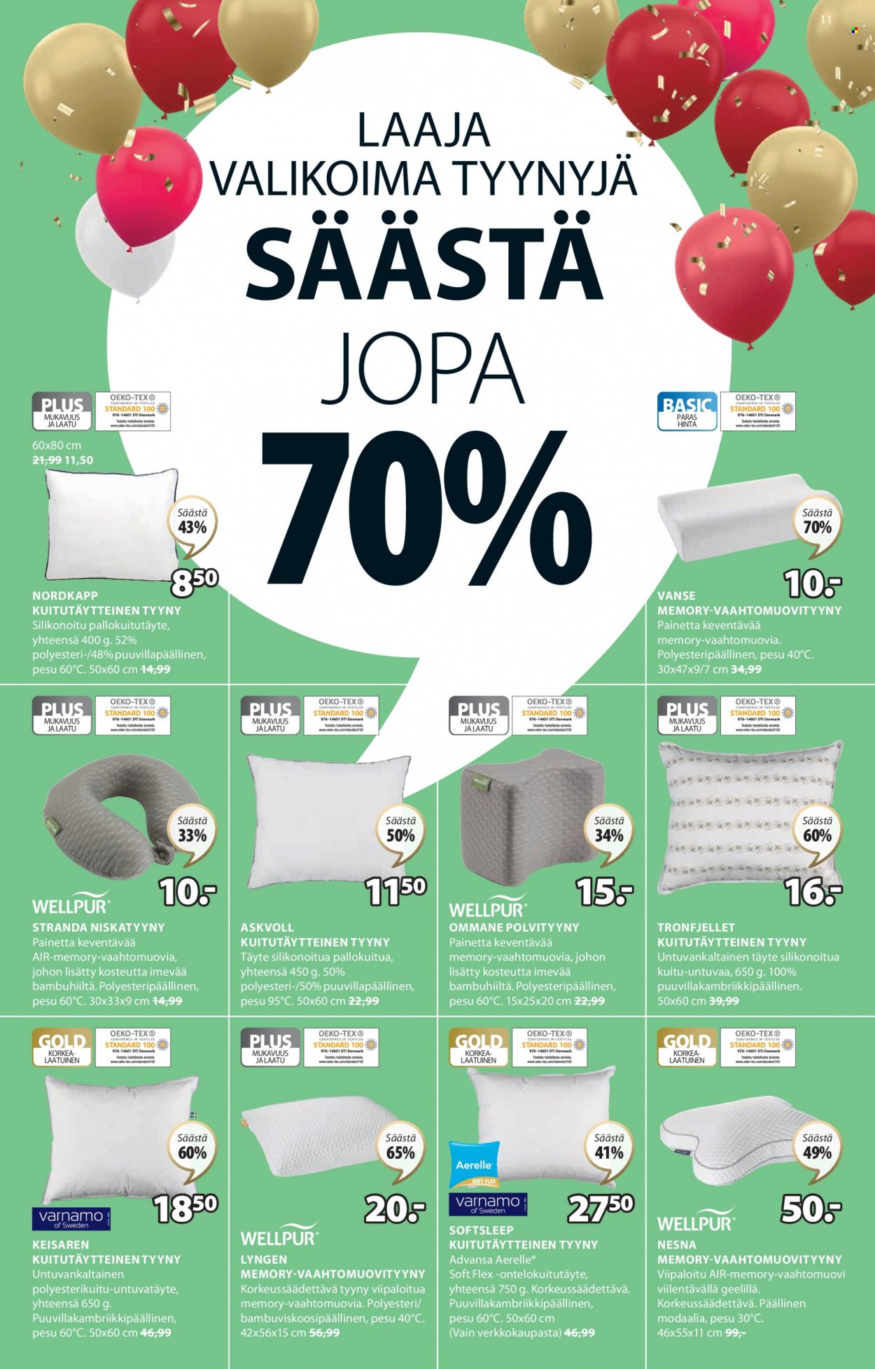 JYSK tarjoukset - 19.09.2022 - 25.09.2022. Sivu 11