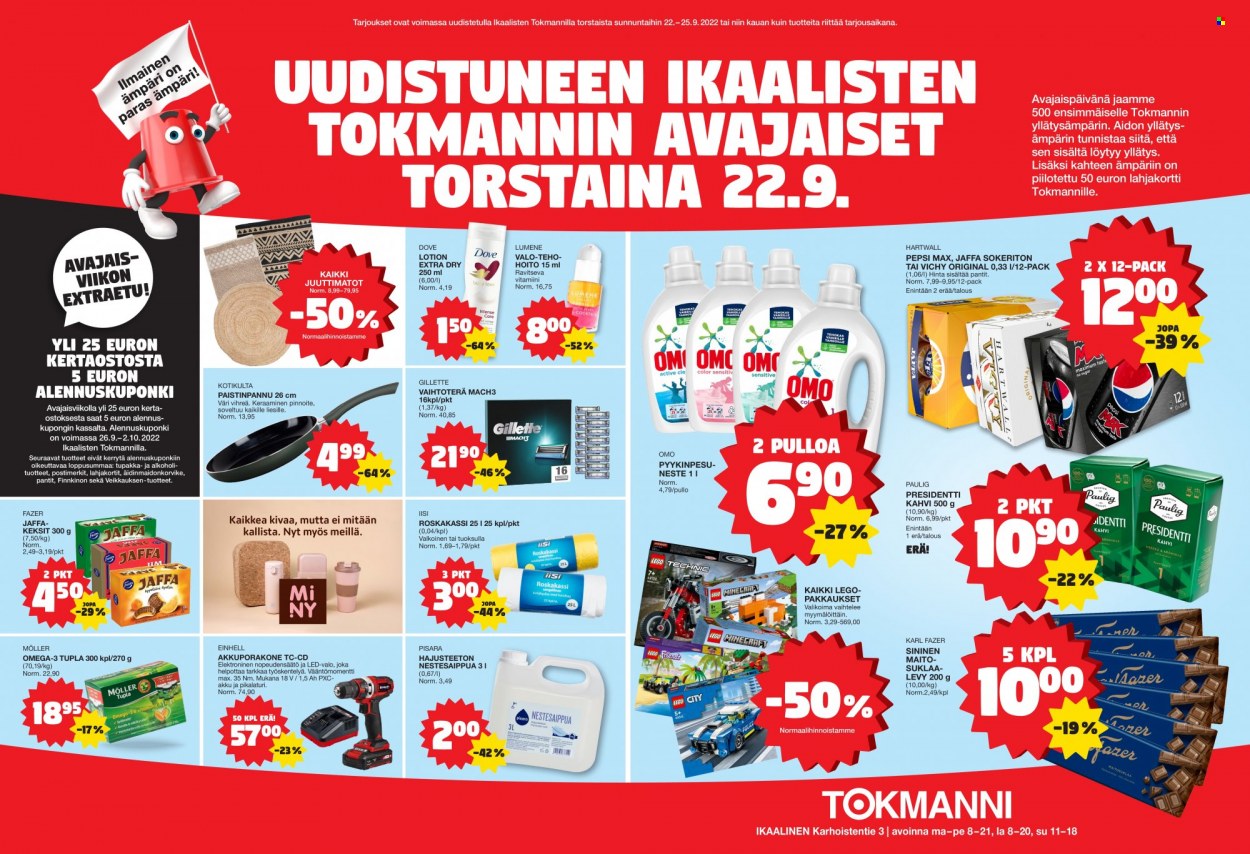 Tokmanni tarjoukset - 22.09.2022 - 25.09.2022. Sivu 1