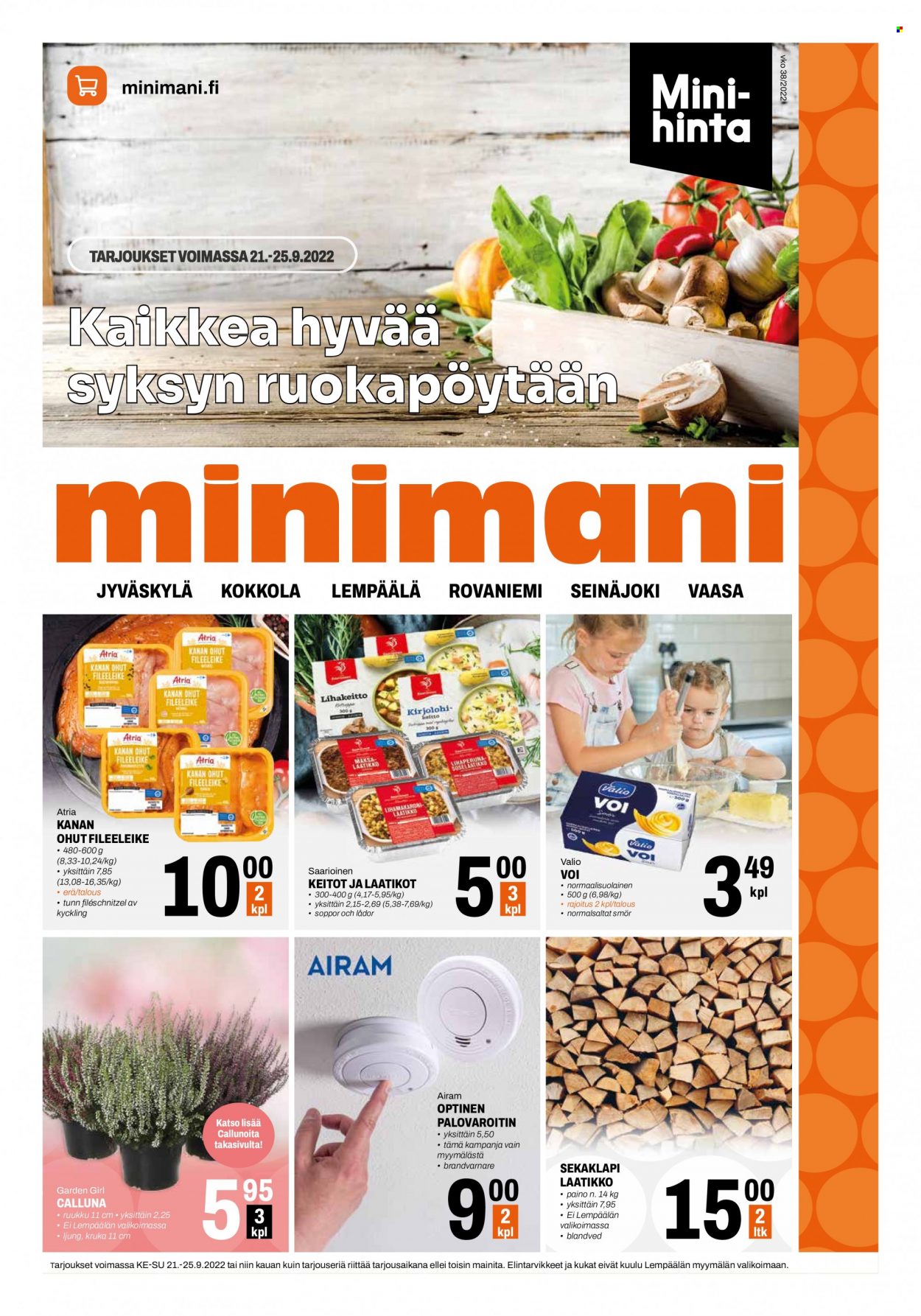 Minimani tarjoukset - 21.09.2022 - 25.09.2022. Sivu 1