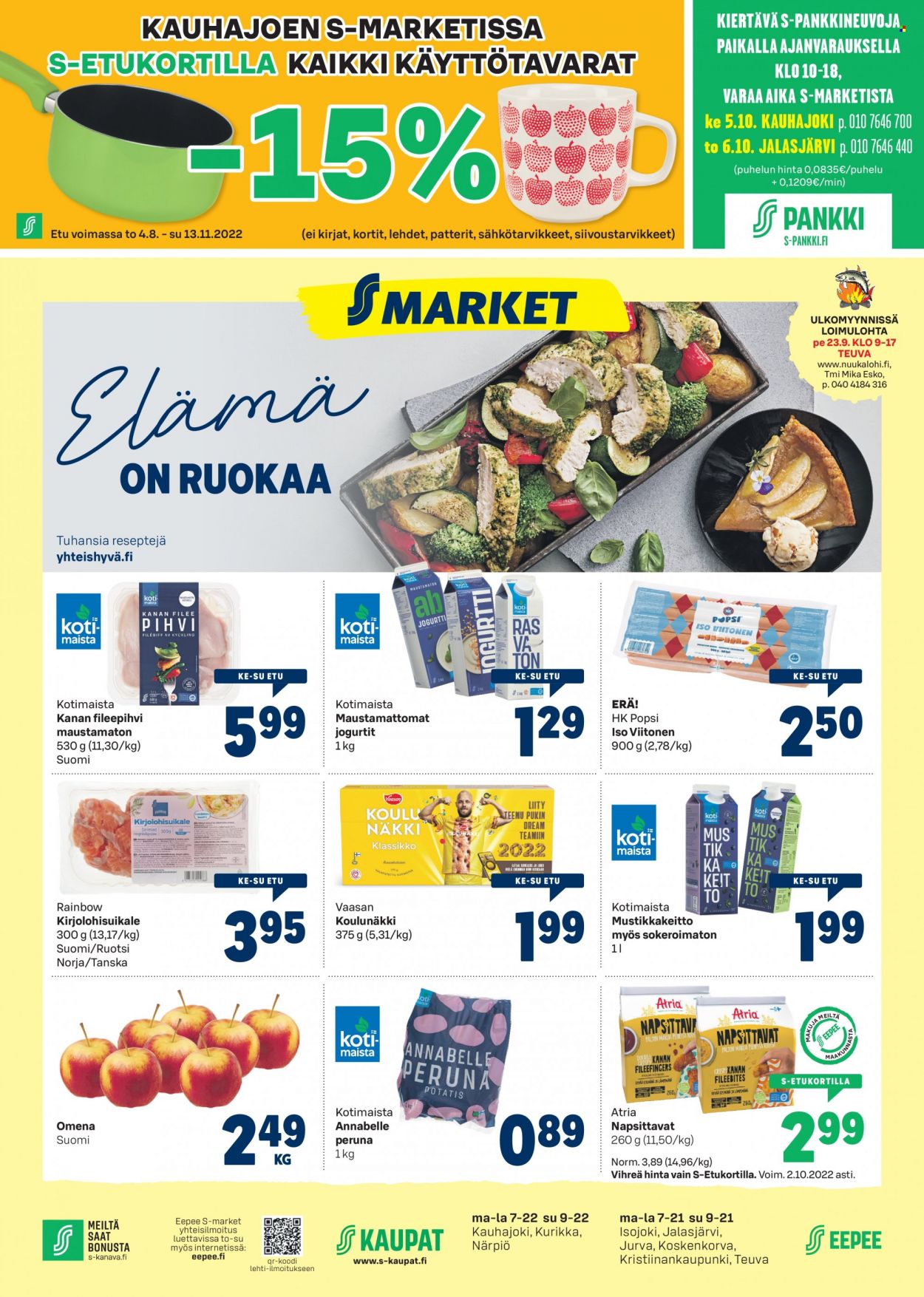 S-market tarjoukset - 21.09.2022 - 25.09.2022. Sivu 1