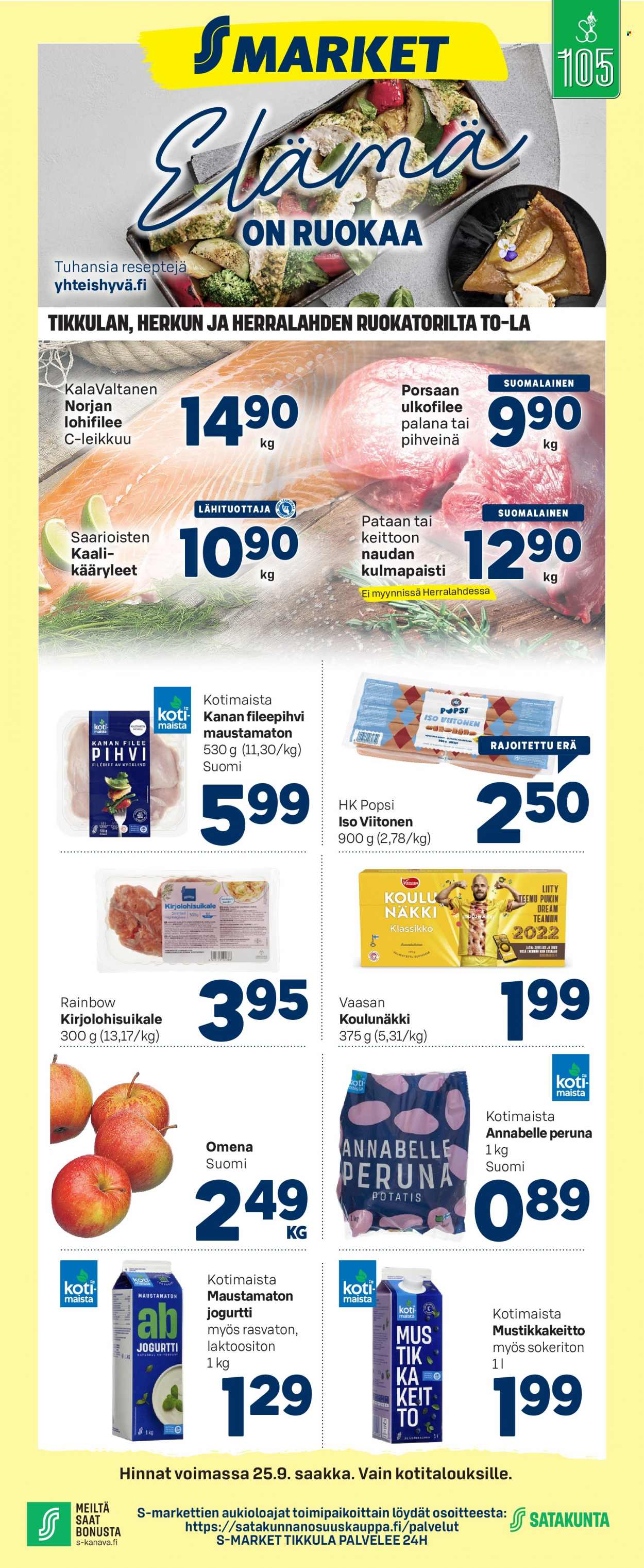 S-market tarjoukset - 23.09.2022 - 25.09.2022. Sivu 1