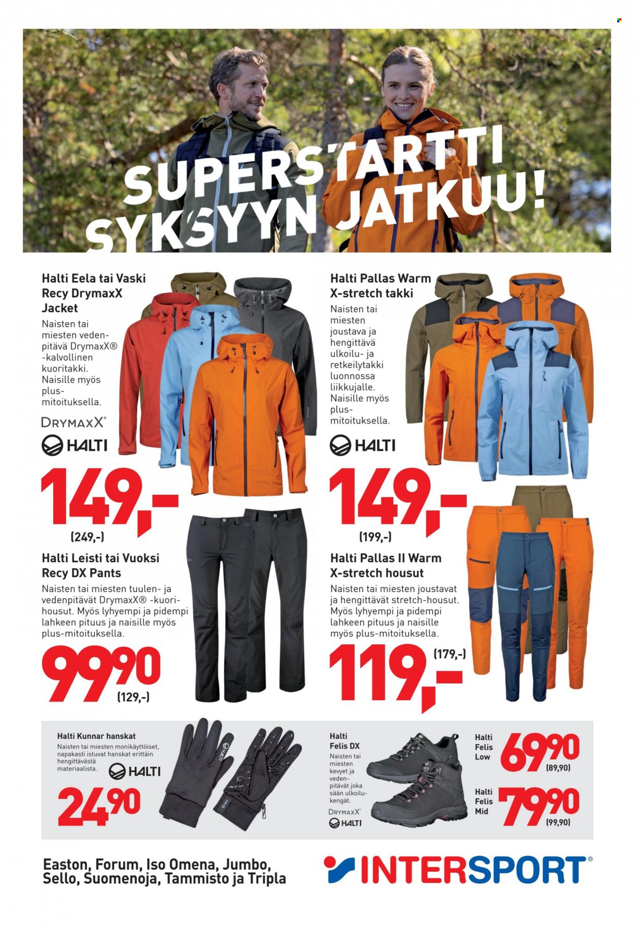 Intersport tarjoukset - 24.09.2022 - 25.09.2022. Sivu 1