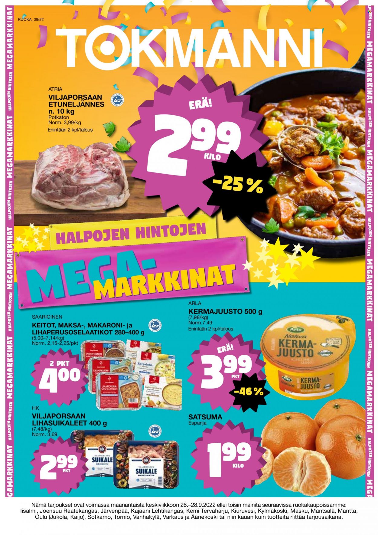 Tokmanni tarjoukset - 26.09.2022 - 28.09.2022. Sivu 1